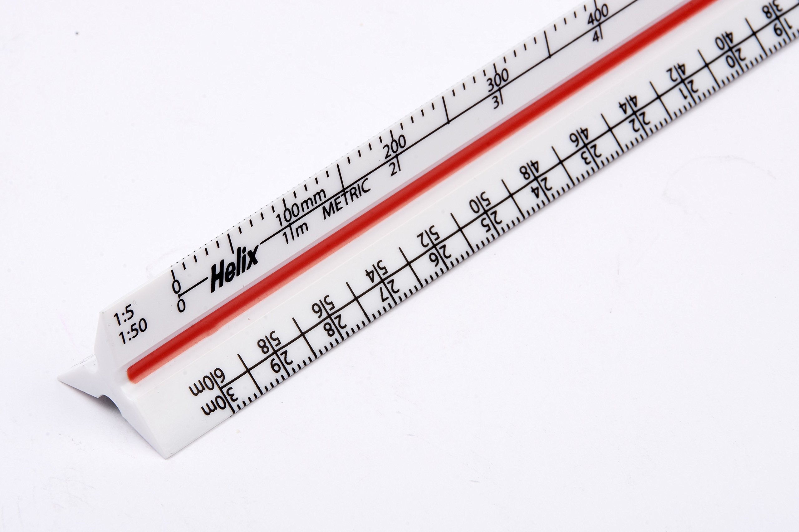 Helix 300mm Metric Triangular Scale Ruler - Plastic, 12 Scales | K93070 6