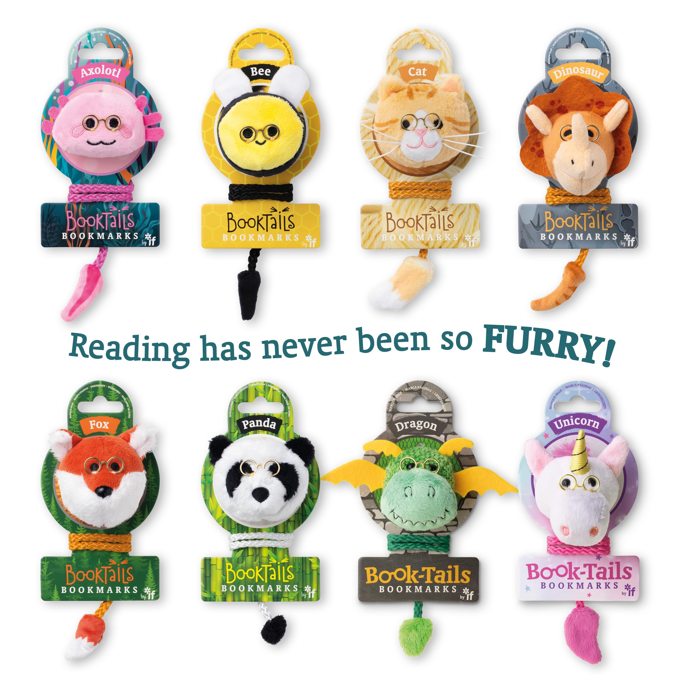 IF BookTails Bookmark - Ginger Cat | Plush Material | Orange Color | 15g Weight 4