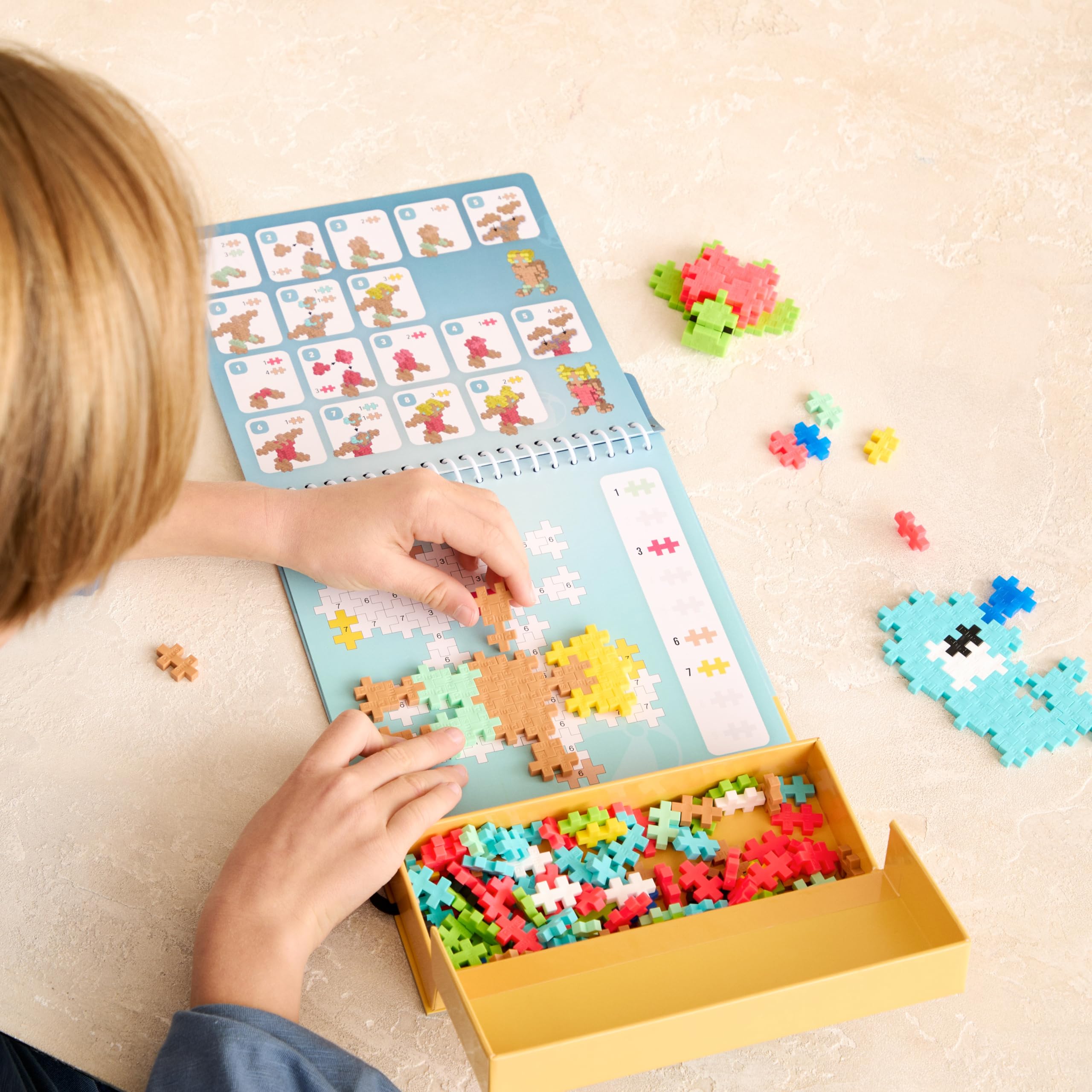 PLUS PLUS Ocean and Marine Animals Activity Block - 125 Pieces | Ages 5-12 | Portable Travel Toy 2
