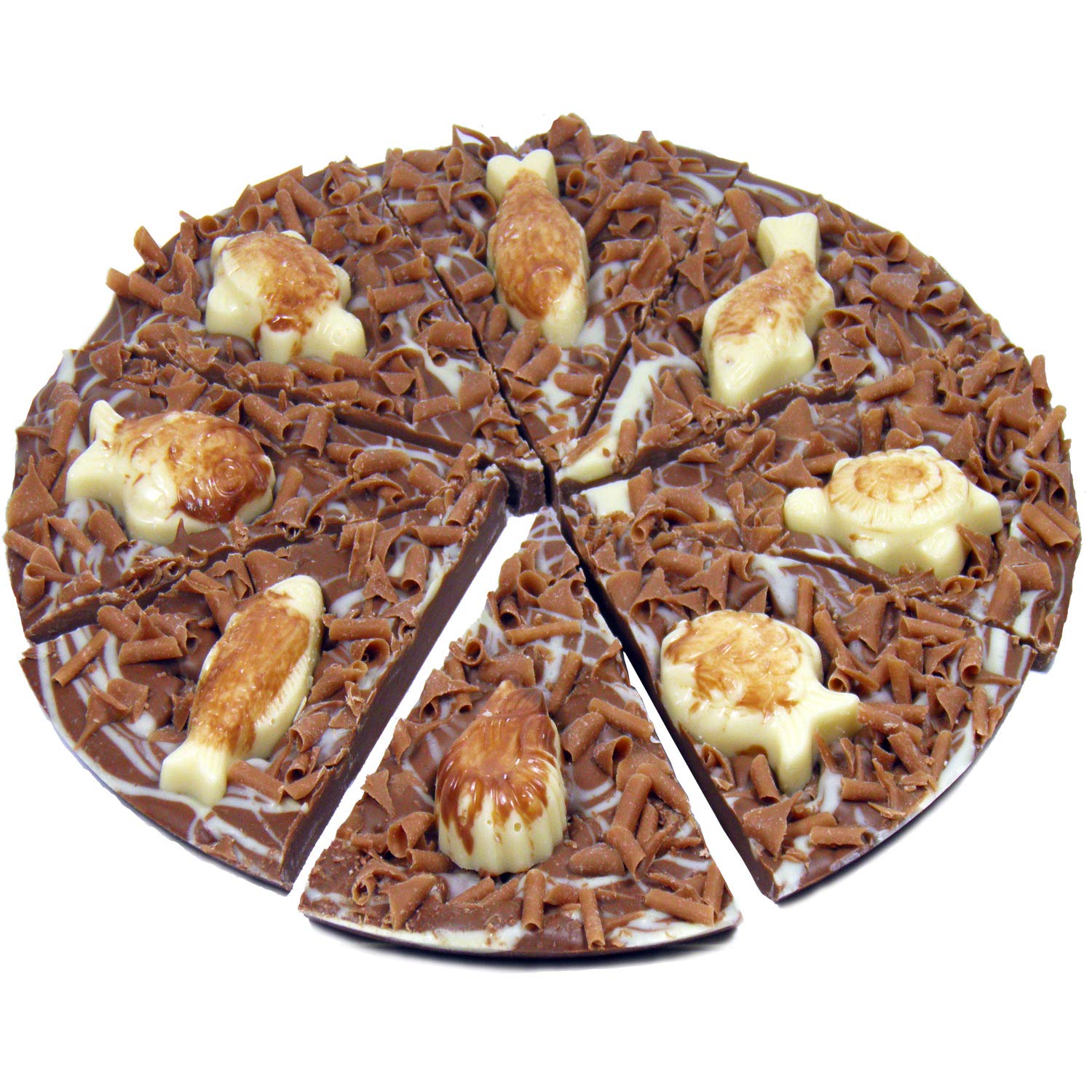 Hamiltons Milk Chocolate Sea Salt and Caramel Gourmet Chocolate Pizza, 240g 4