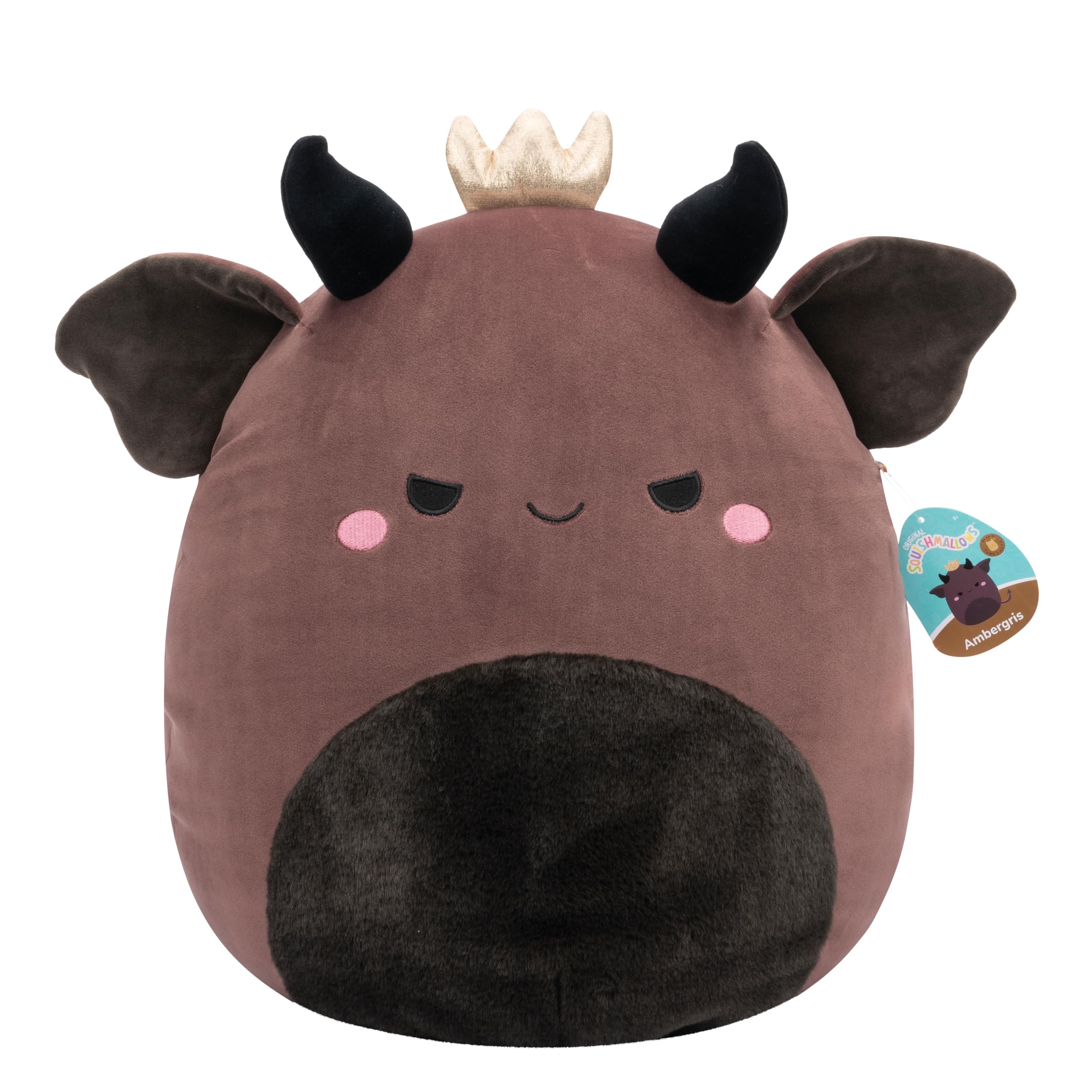Squishmallows Original Ambergris - Burgundy Goblin King 16-Inch Plush 1