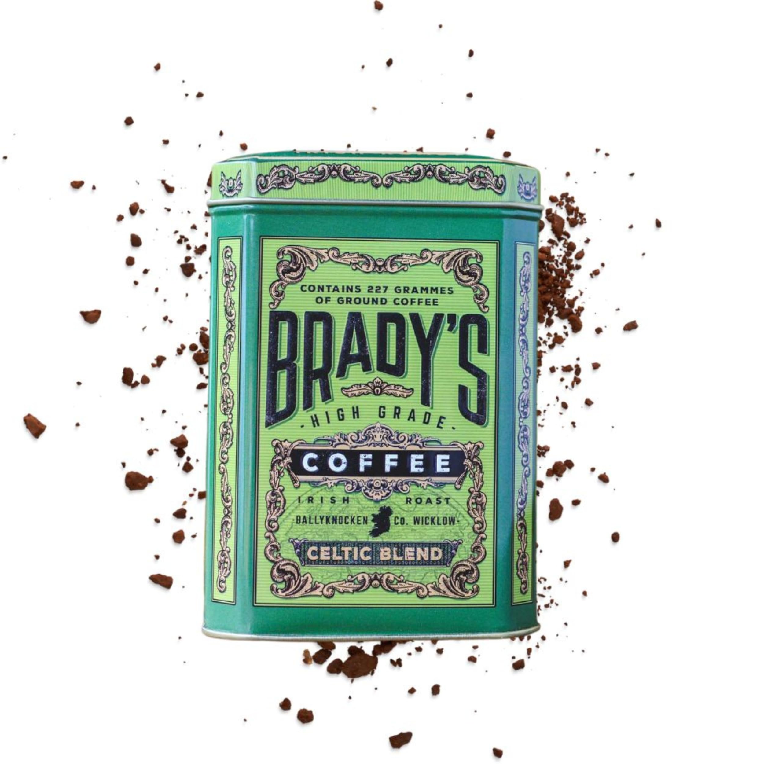 BRADY'S Celtic Blend Dark Roast Ground Coffee - 100% Arabica | 227g Tin 8