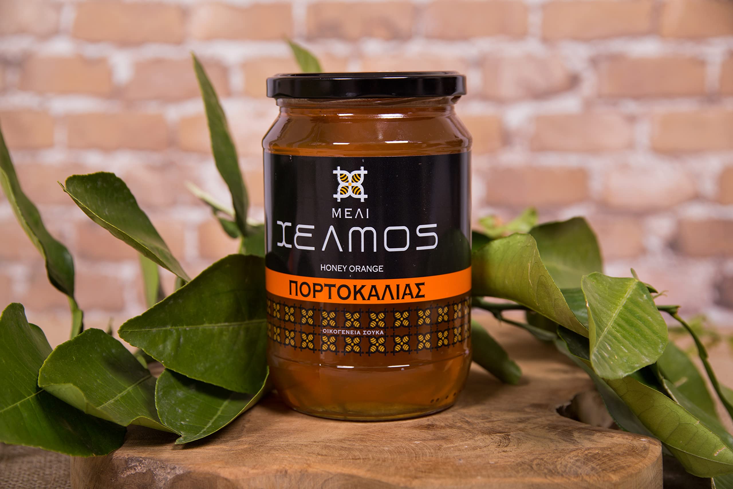 Helmos Greek Orange Honey - 950g Raw & Unpasteurized | Rich in Vitamin C