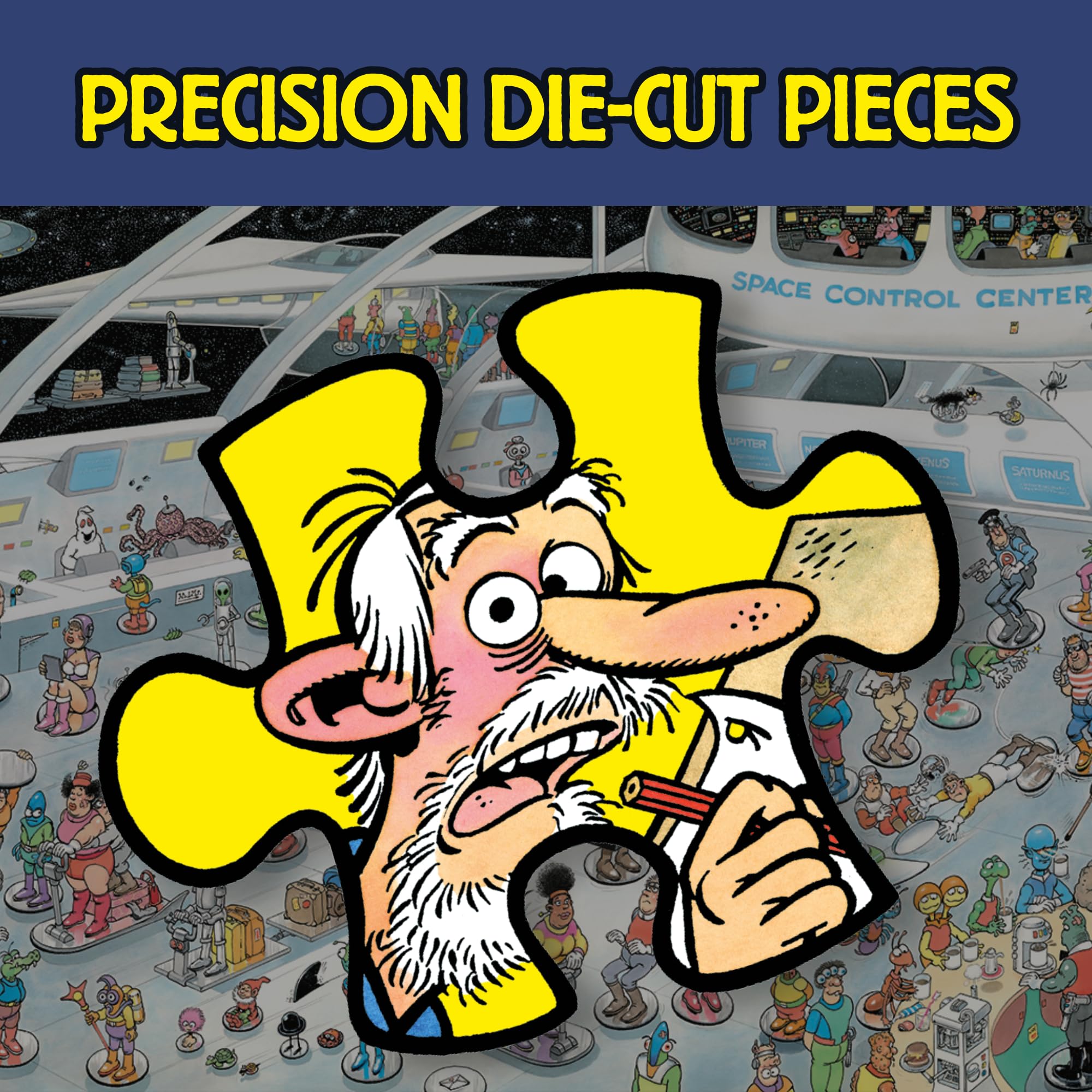 Jan van Haasteren 2 in 1 Puzzle - Give Us Some Space & All Dressed Up | 2 x 1000 Pieces | Ages 14+ 5