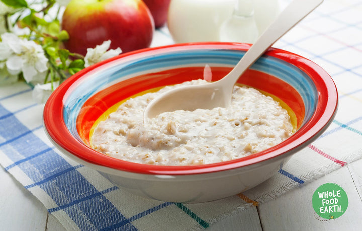 Wholefood Earth Oatmeal Fine Stabilised 1 kg | GMO Free | High Fibre | Vegan & Dairy Free