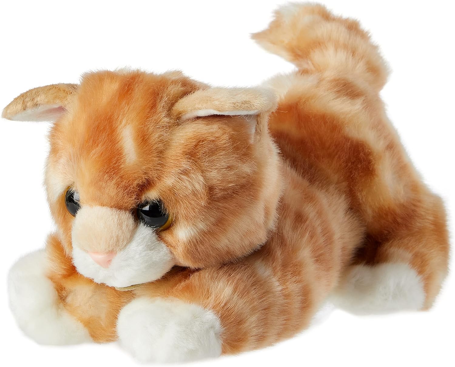 Aurora MiYoni Tots Tabby Cat Plush Toy - Soft Orange & White Stuffed Animal for Babies & Toddlers 1