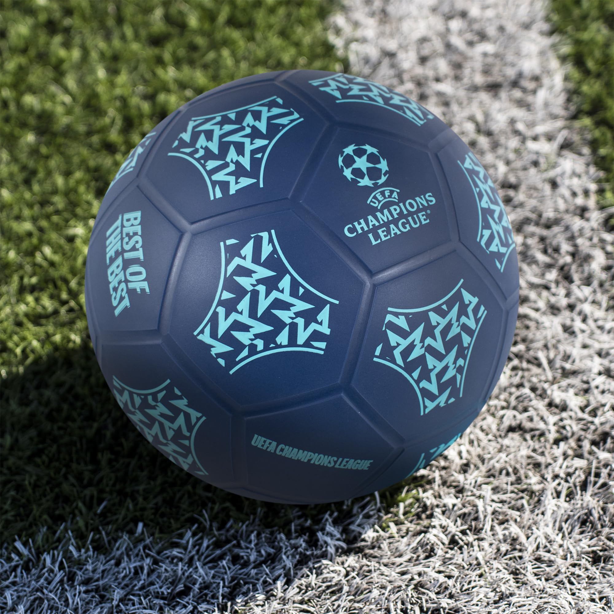 Hy-Pro UEFA Champions League Street Football Set - Size 5 Ball, Pump, Bottle & Cones | All Ages 5