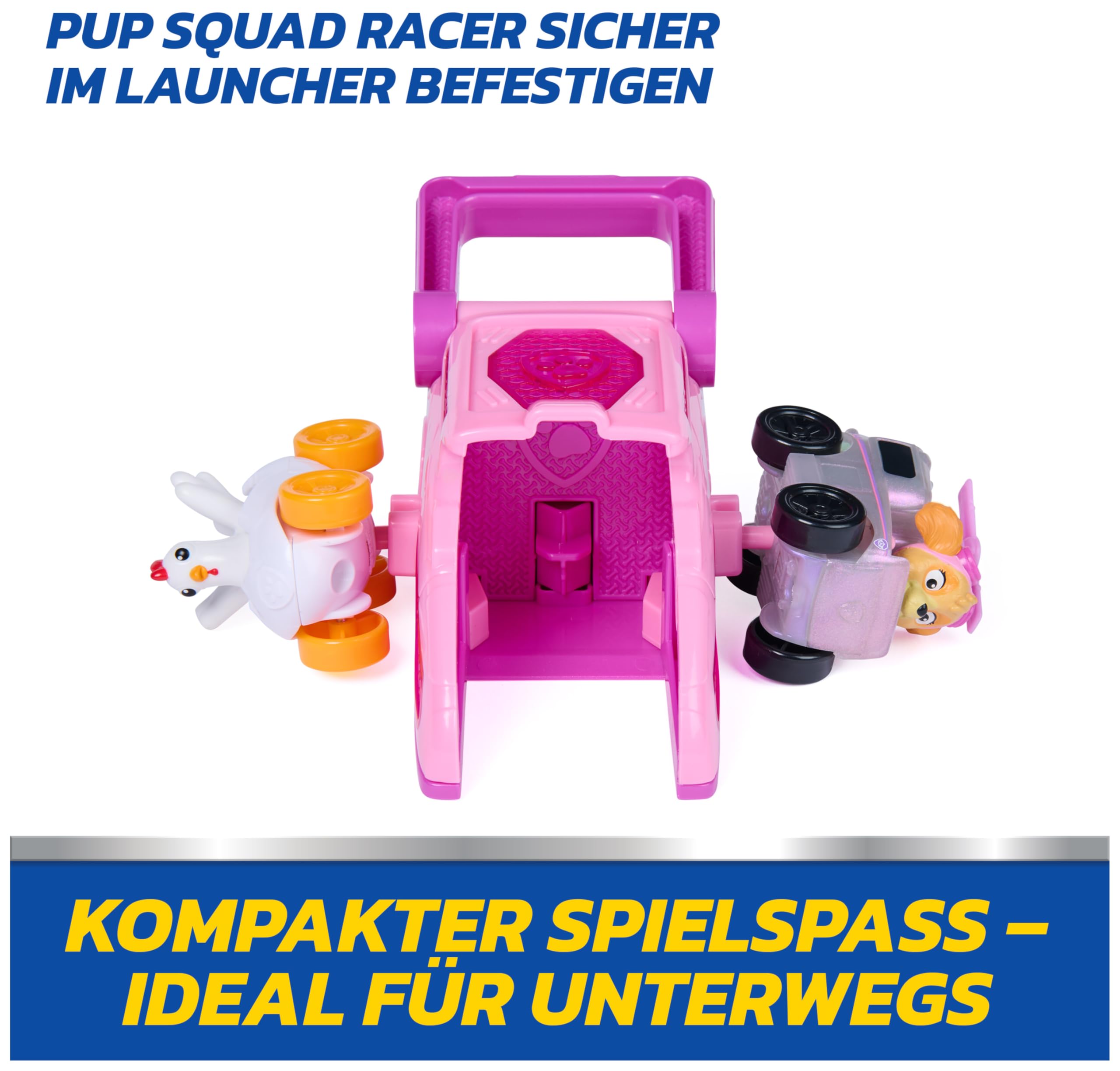 Paw Patrol Pup Squad Launchers 2-Pack with Chickaletta Vehicle | Ages 3-9 | Multicolor Plastic 7