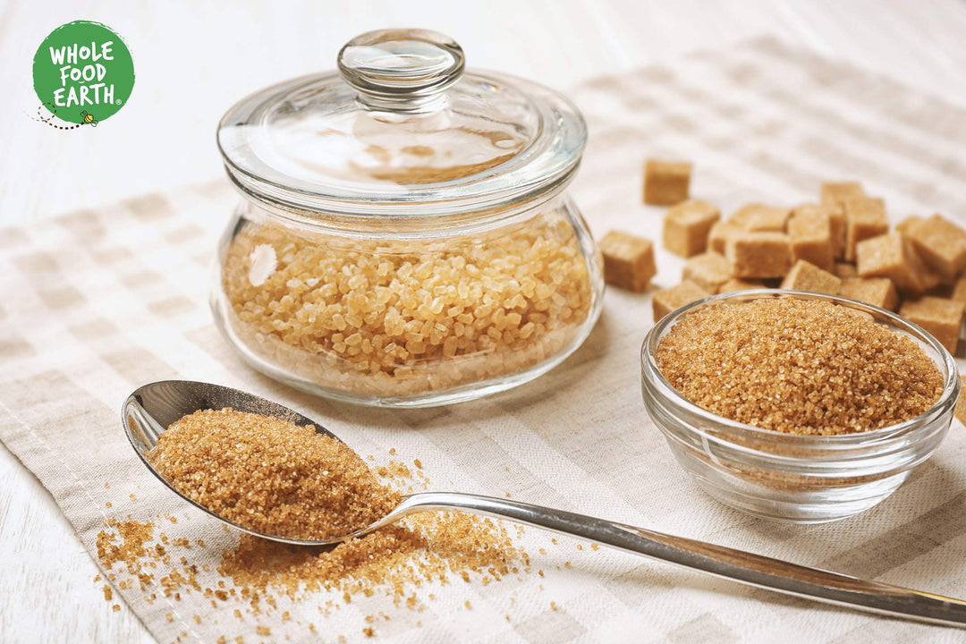 Wholefood Earth Organic Golden Cane Sugar 1kg | Unrefined | Vegan | Raw