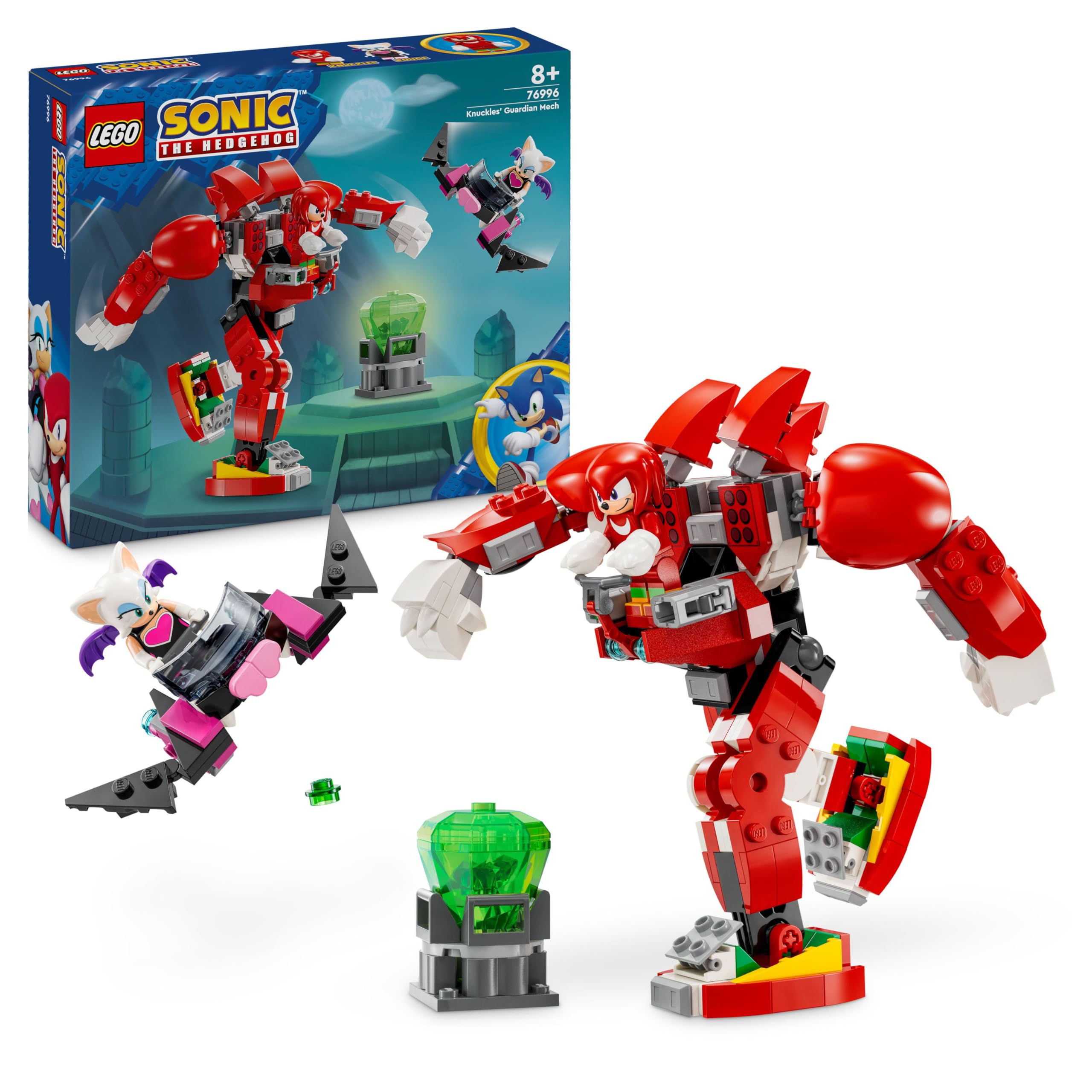 LEGO Sonic the Hedgehog Knuckles’ Guardian Mech Playset 76996 - Ages 8+ | 276 Pieces