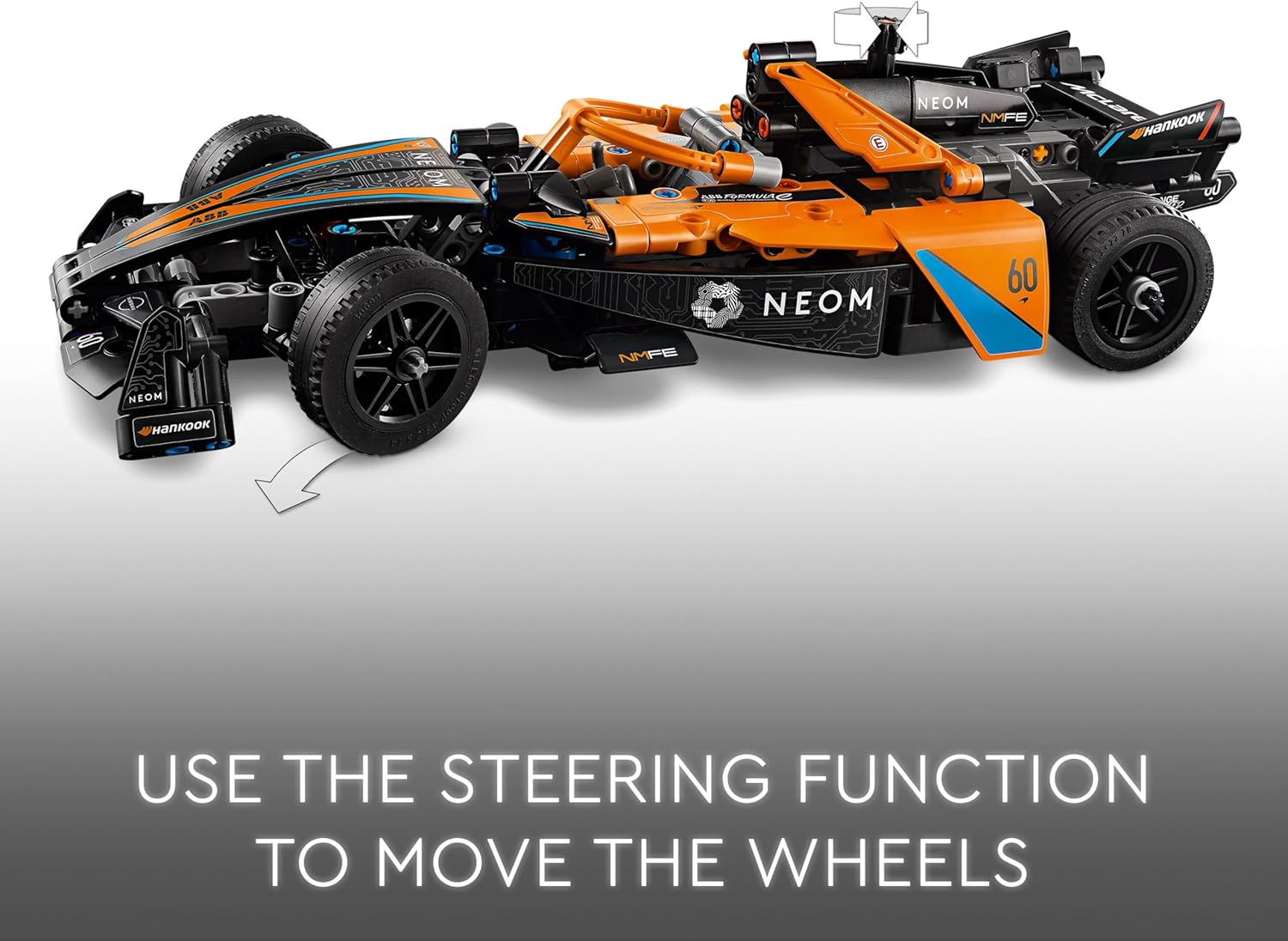 LEGO Technic NEOM McLaren Formula E Race Car Building Set - 463-Piece Pull-Back Action Toy for Ages 9+ 2