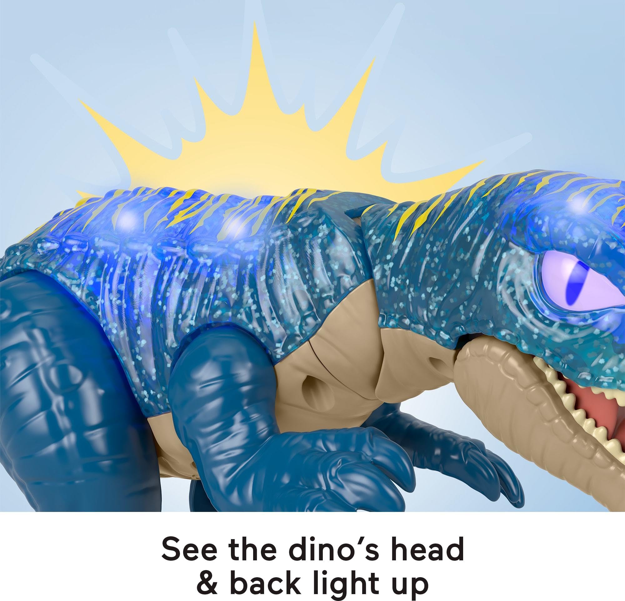 Fisher-Price Imaginext Jurassic World Growl & Glow Baryonyx Dinosaur Toy | Lights & Sound | Ages 3-8 4