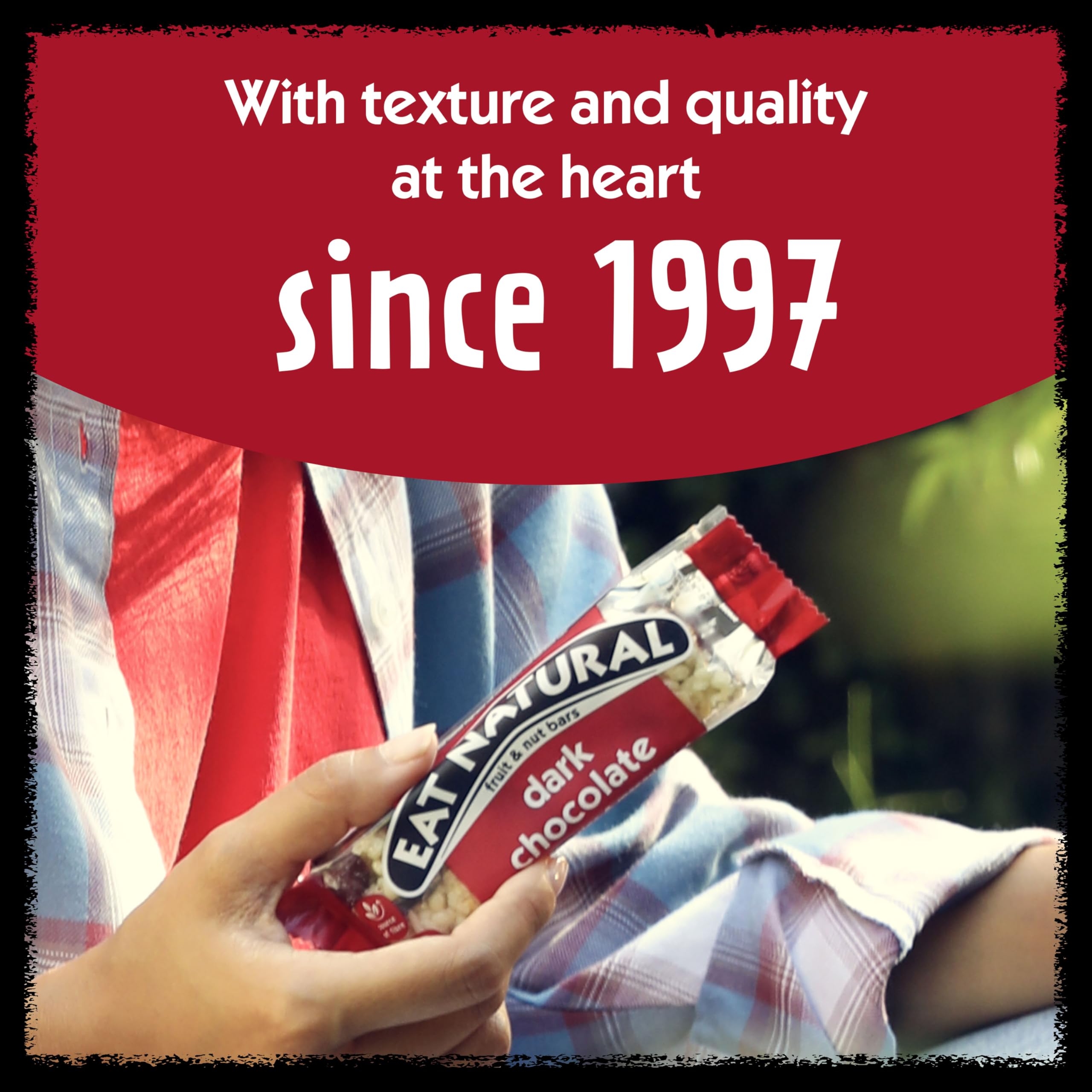 Eat Natural - Dunkle Schokolade mit Cranberries &amp; Macadamias Frucht- und Nussriegel (30 g) 6