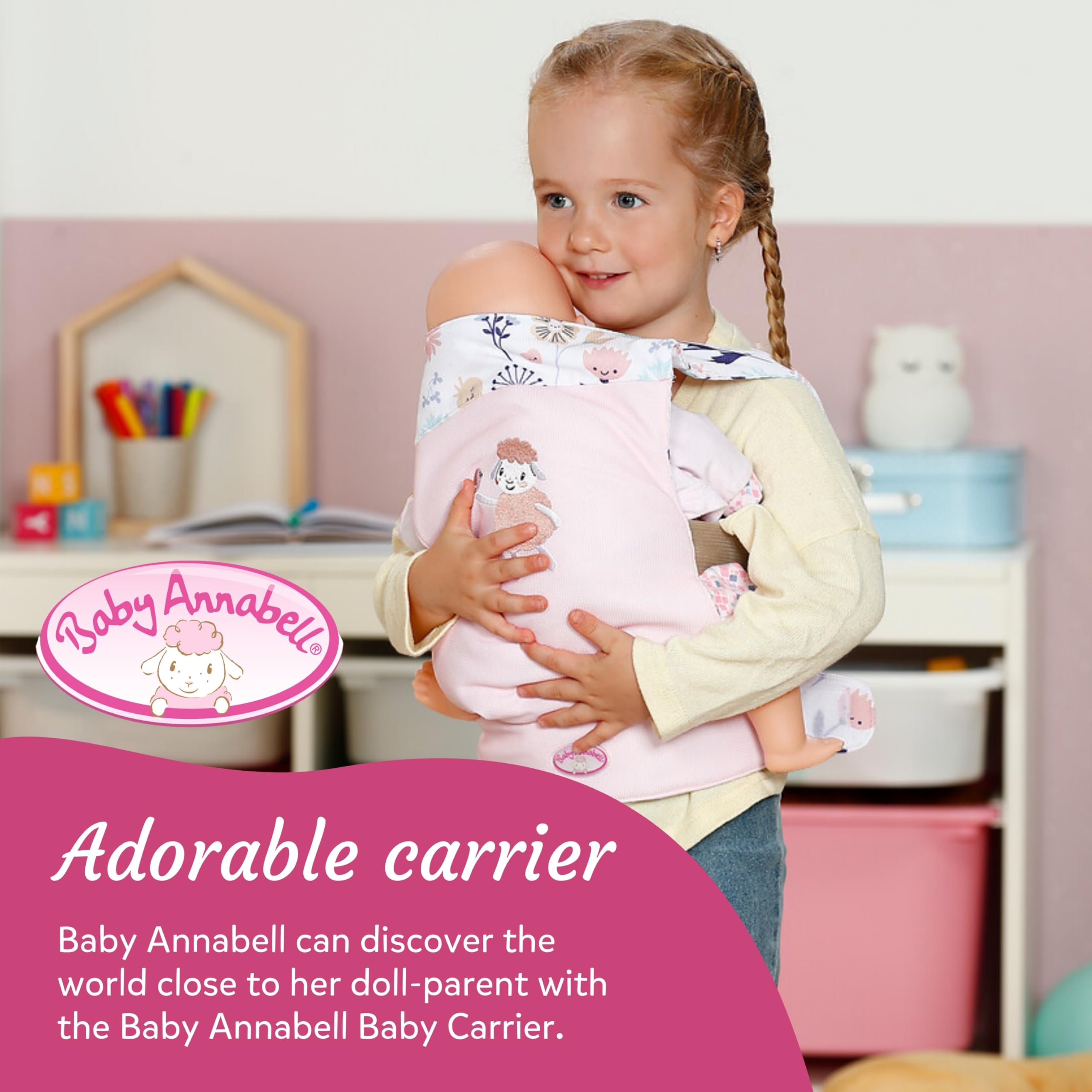 Baby Annabell Baby Doll Carrier - Adjustable Front & Back Doll Accessory for 36-43cm Dolls 2