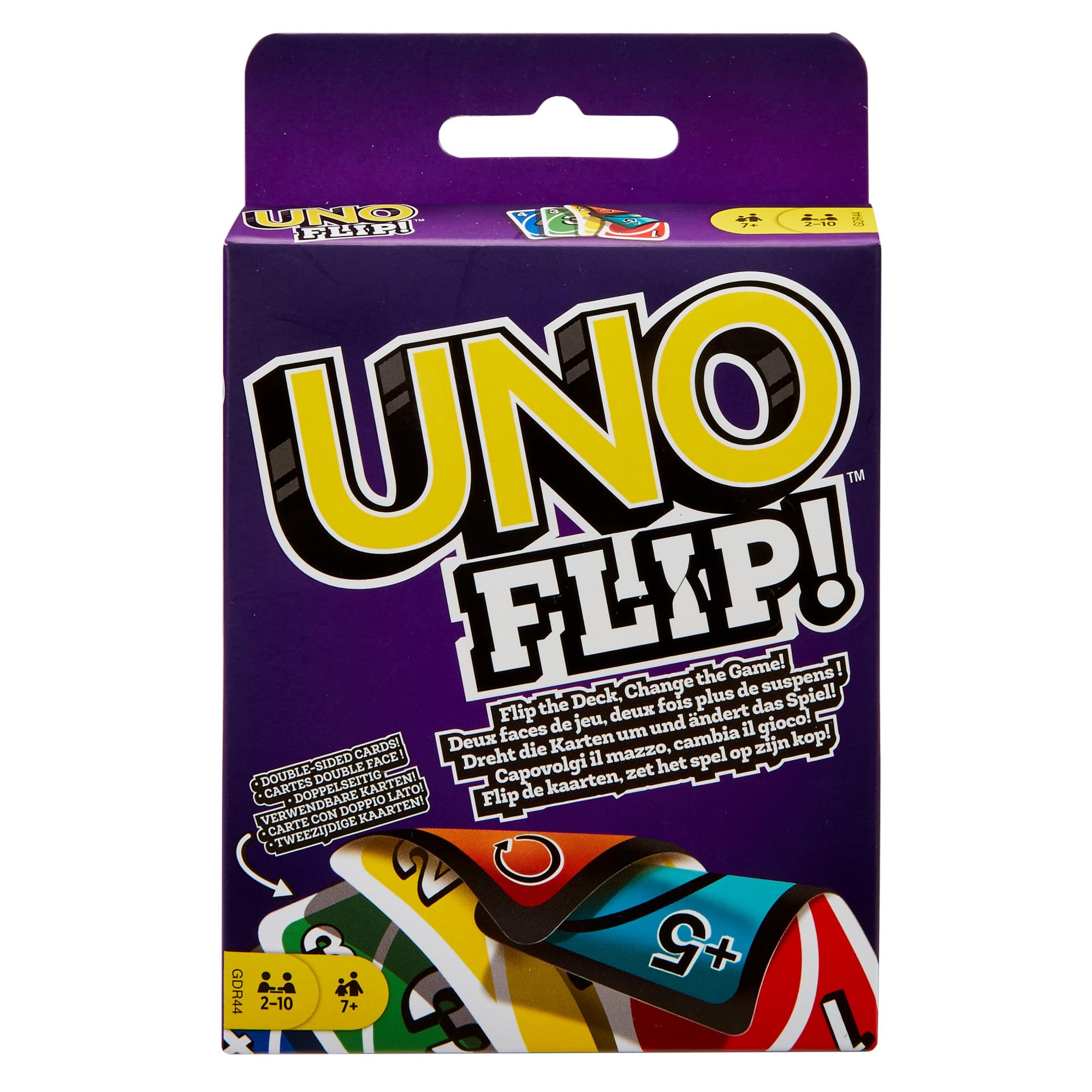UNO FLIP! Card Game - Double-Sided Deck, New Action Cards, Colorblind Accessible | 112 Cards | Ages 7+ 1