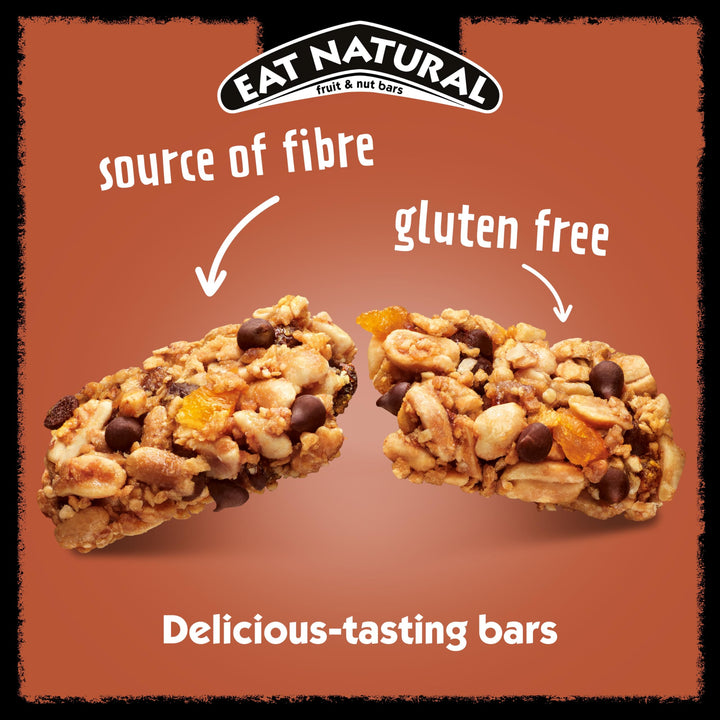Eat Natural - Protein Peanuts, Orange & Dark Chocolate Fruit & Nut Bars (3 x 4)