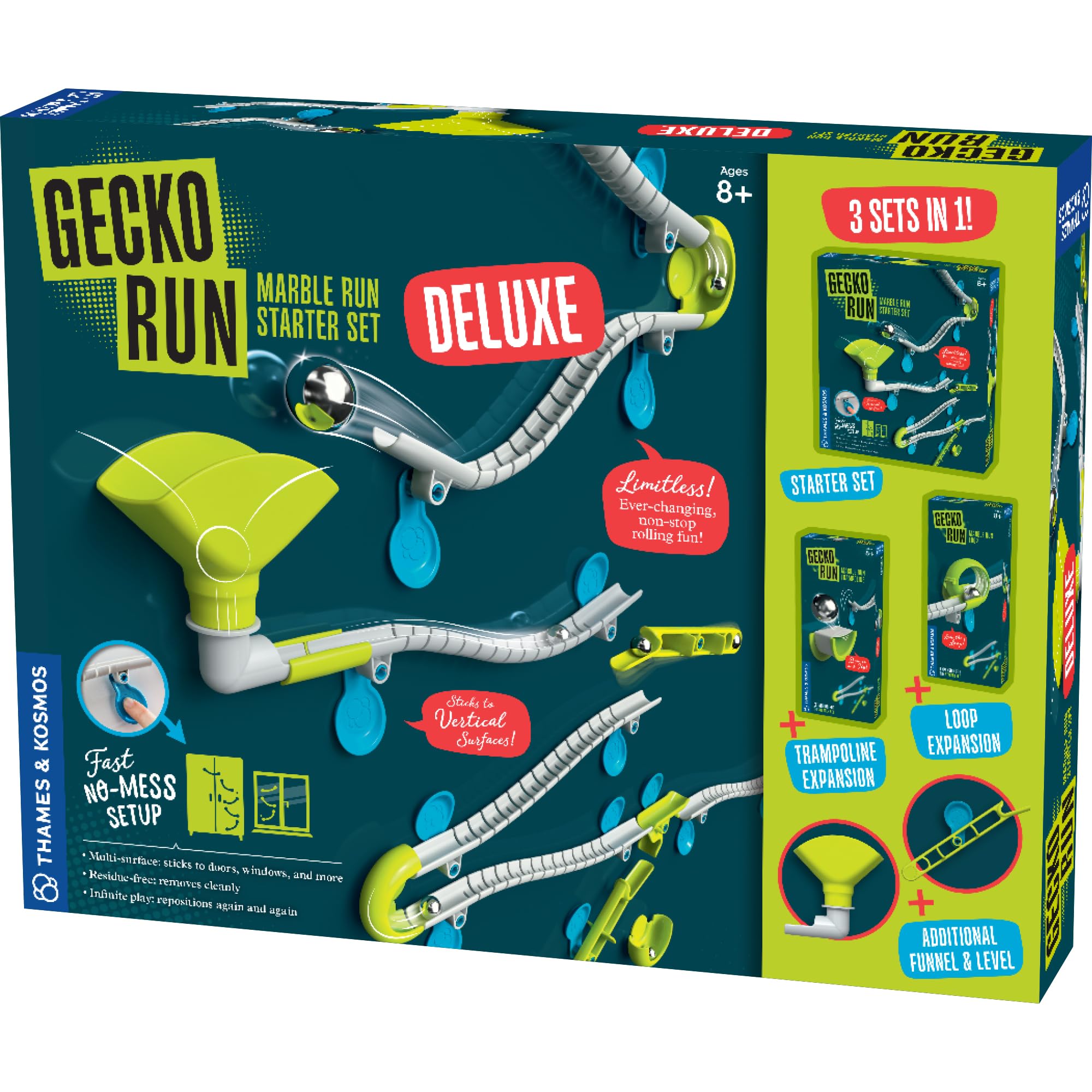 Thames & Kosmos Gecko Run Deluxe Marble Run Kit 1