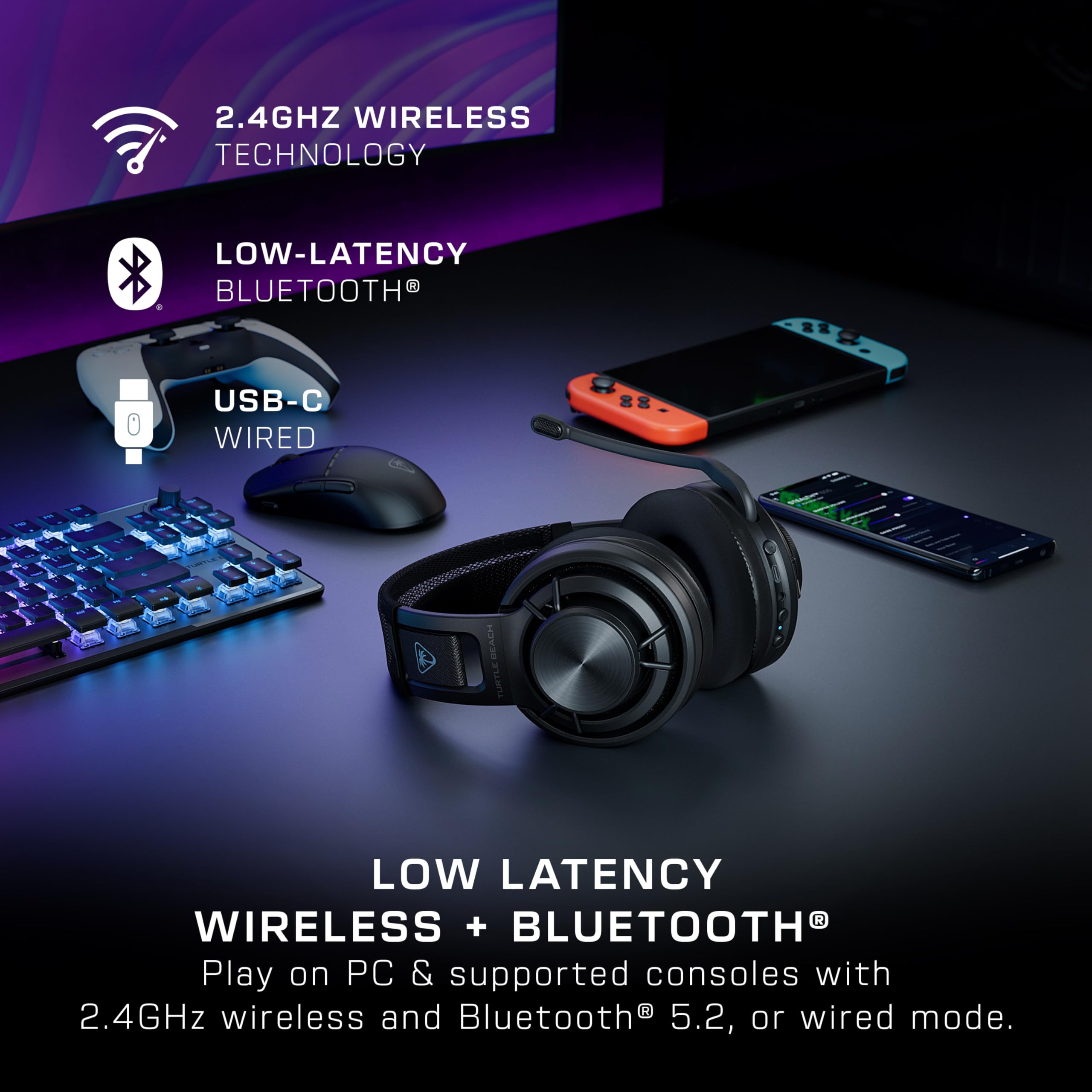 Turtle Beach Atlas Air Wireless Open Back PC Gaming Headset with 24-bit High-Fidelity Audio 3