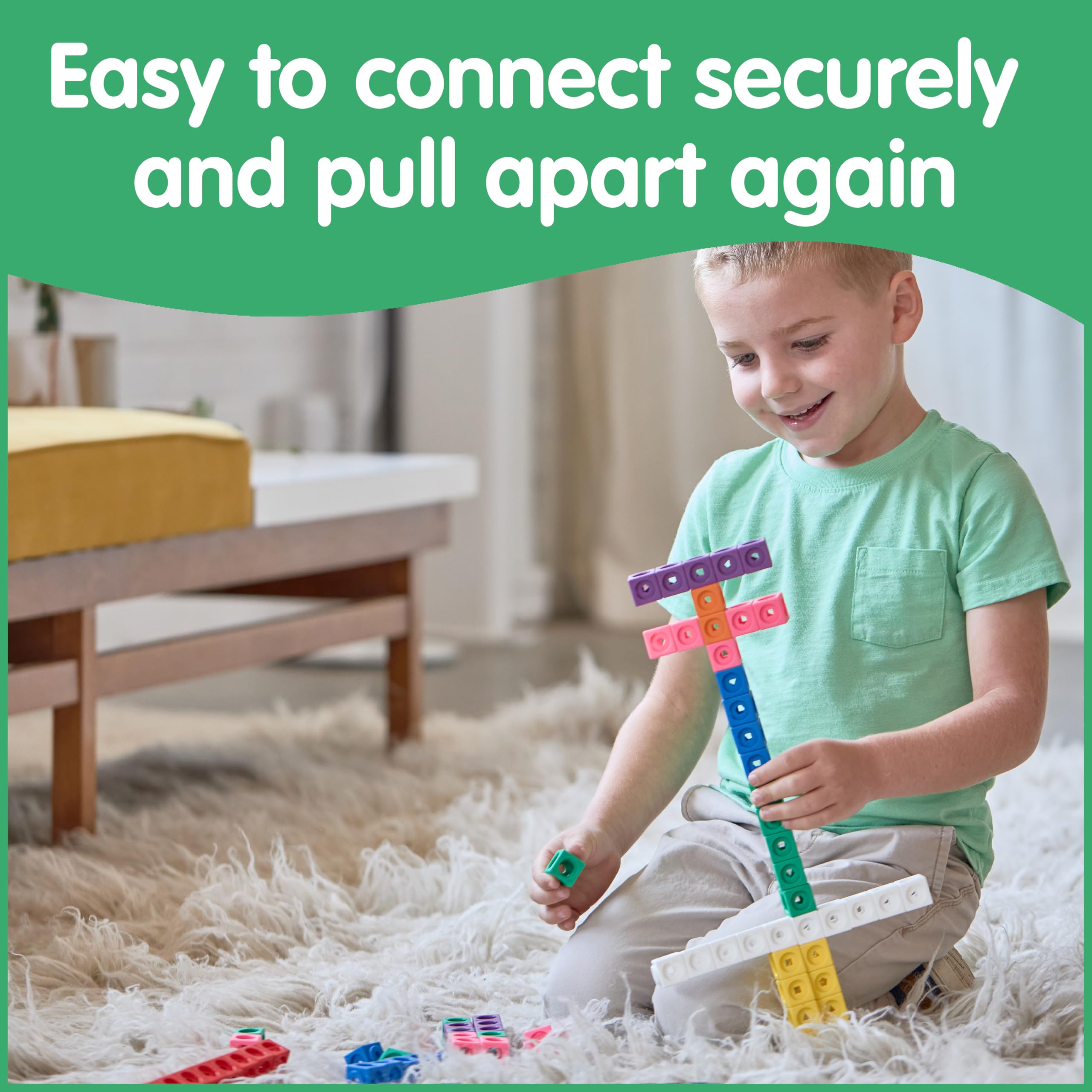 EDX Education Math Cubes – 100-teiliges Verbindungswürfel-Set für frühes Lernen 15