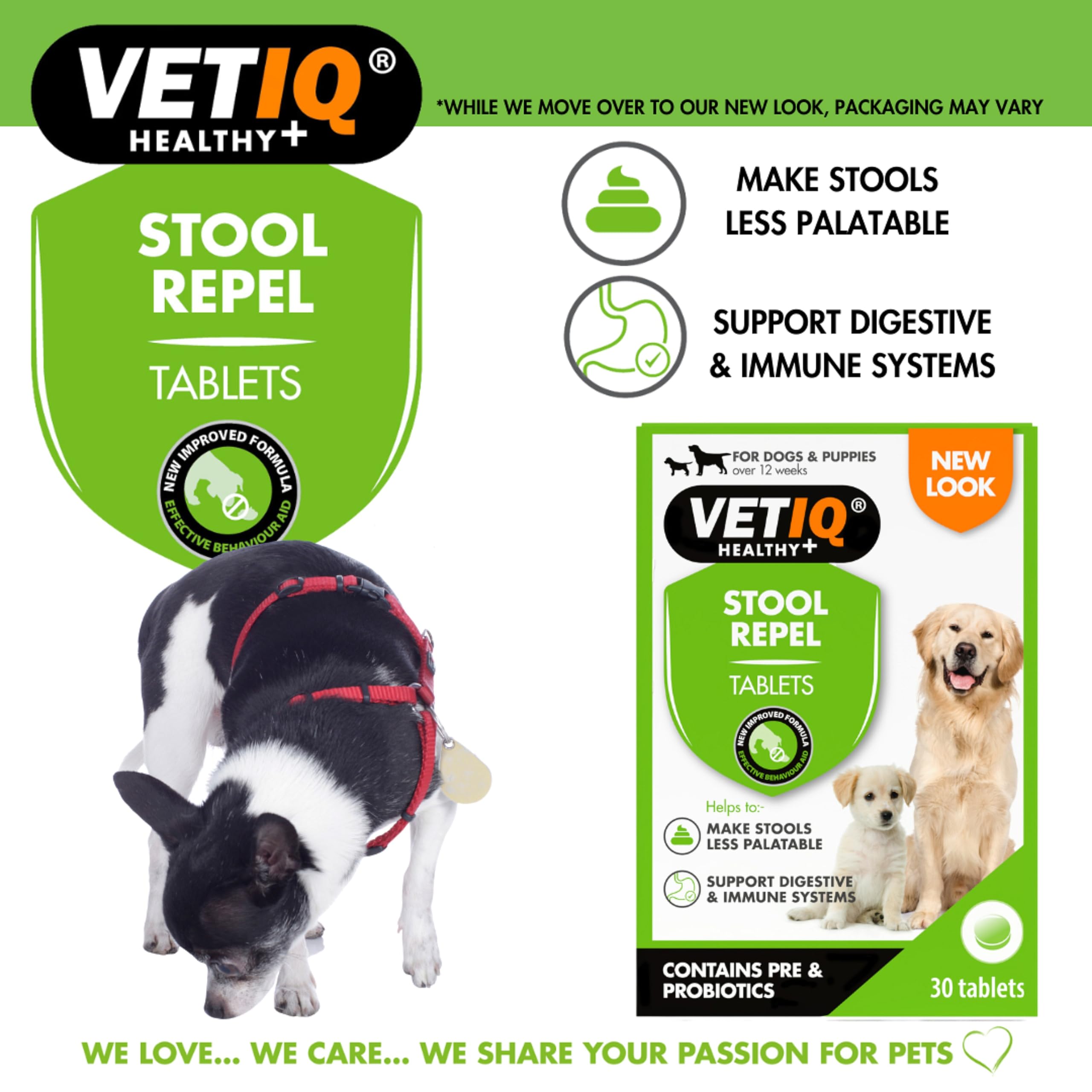 VETIQ Stool Repel Tablets - Coprophagia Deterrent for Puppies & Adult Dogs | 30 Chewable Tablets 3