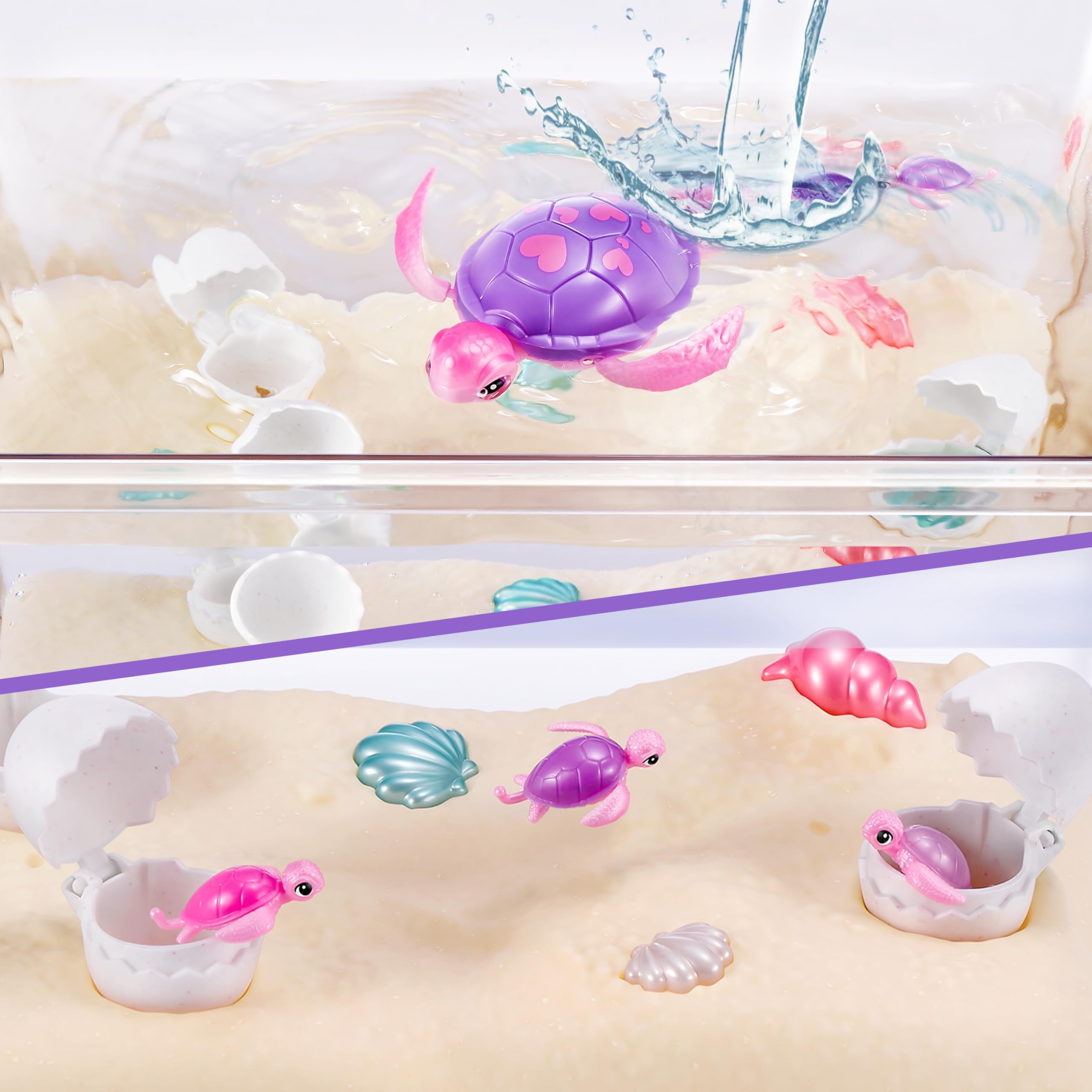 Pets Alive Mama Turtle Surprise von ZURU – Roboter-Haustierschildkröte mit Schwimm- und Lauffunktion, ab 3 Jahren 3