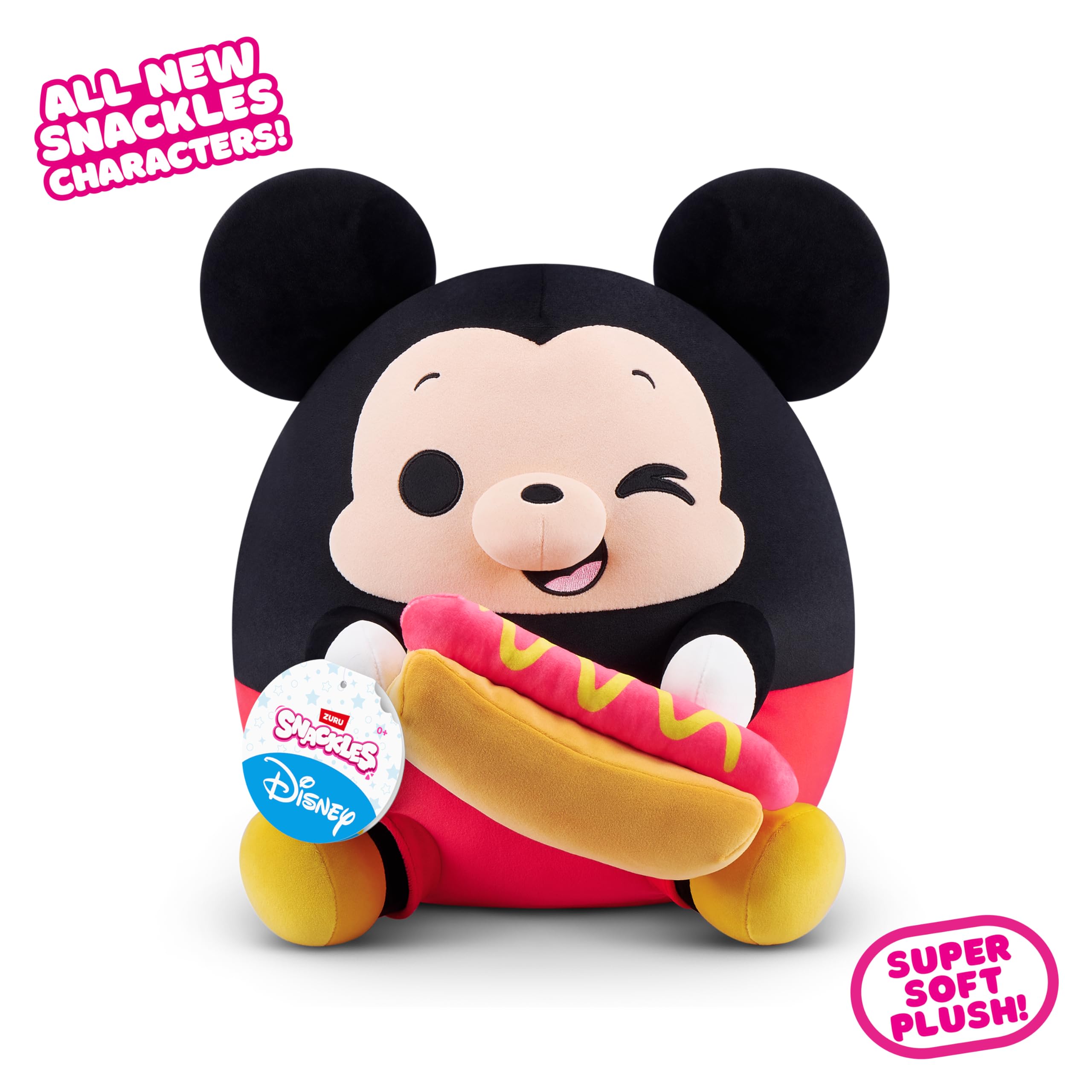 Snackles Disney 14-inch Plush - Mickey Snack Accessory by ZURU