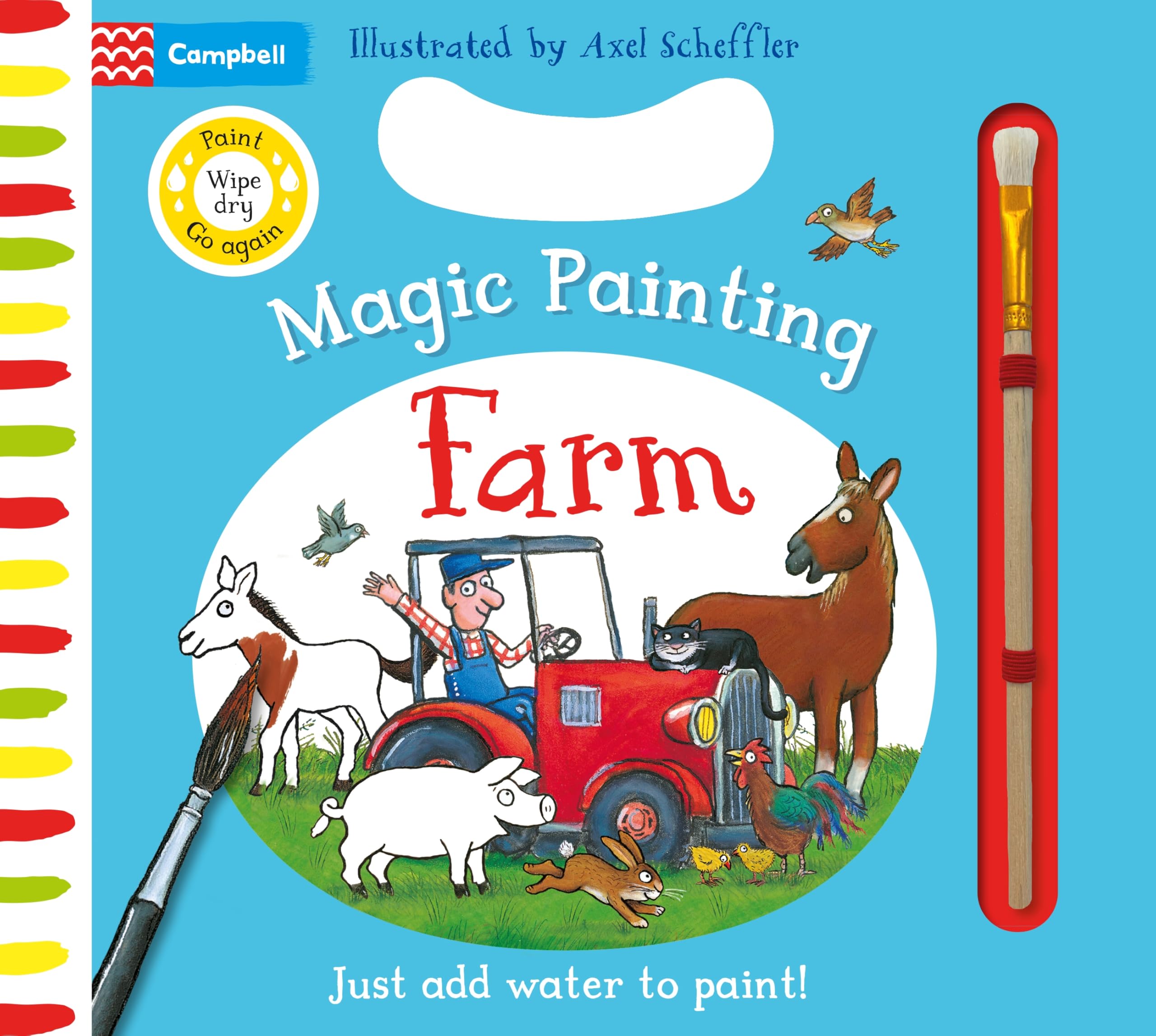 Campbell Books Farm Magic Painting - Just Add Water for Mess-Free Fun | Board Book