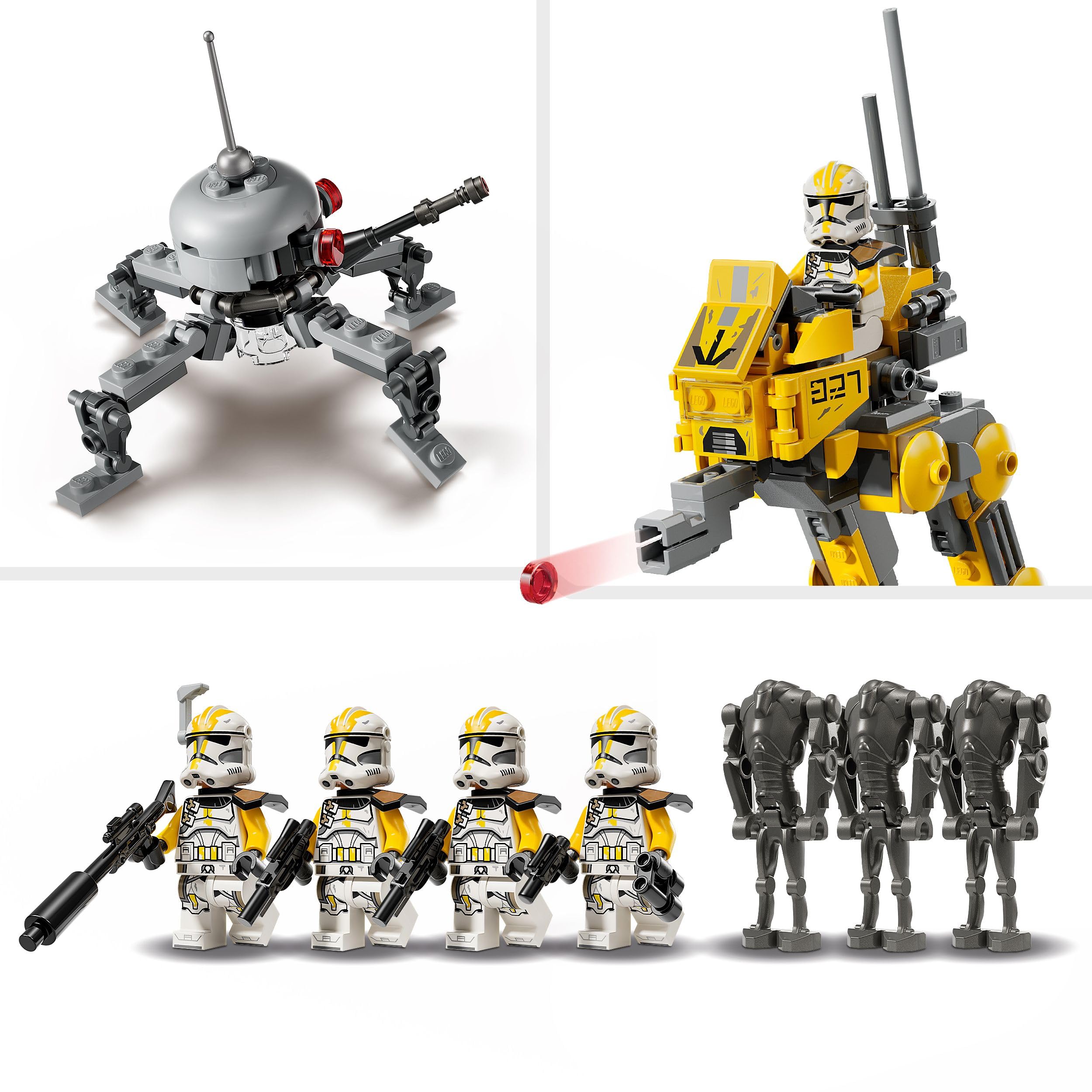 LEGO Star Wars 75431 327th Star Corps Clone Troopers Battle Pack – Bauspielzeug für Kinder ab 7 Jahren