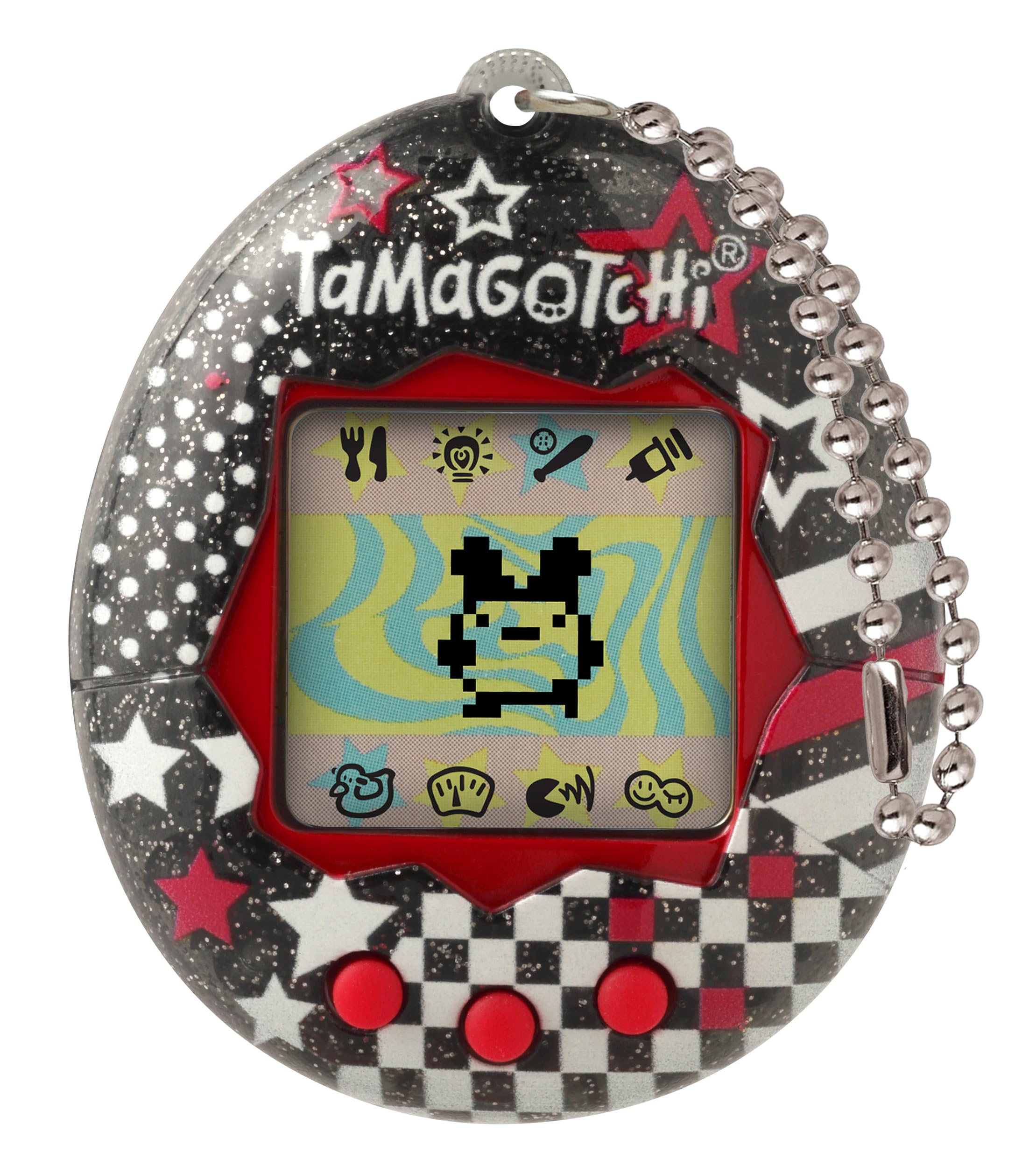 Bandai Tamagotchi Original Rock Glitter Digital Pet - Electronic Virtual Pet Toy for Kids 8+ 1