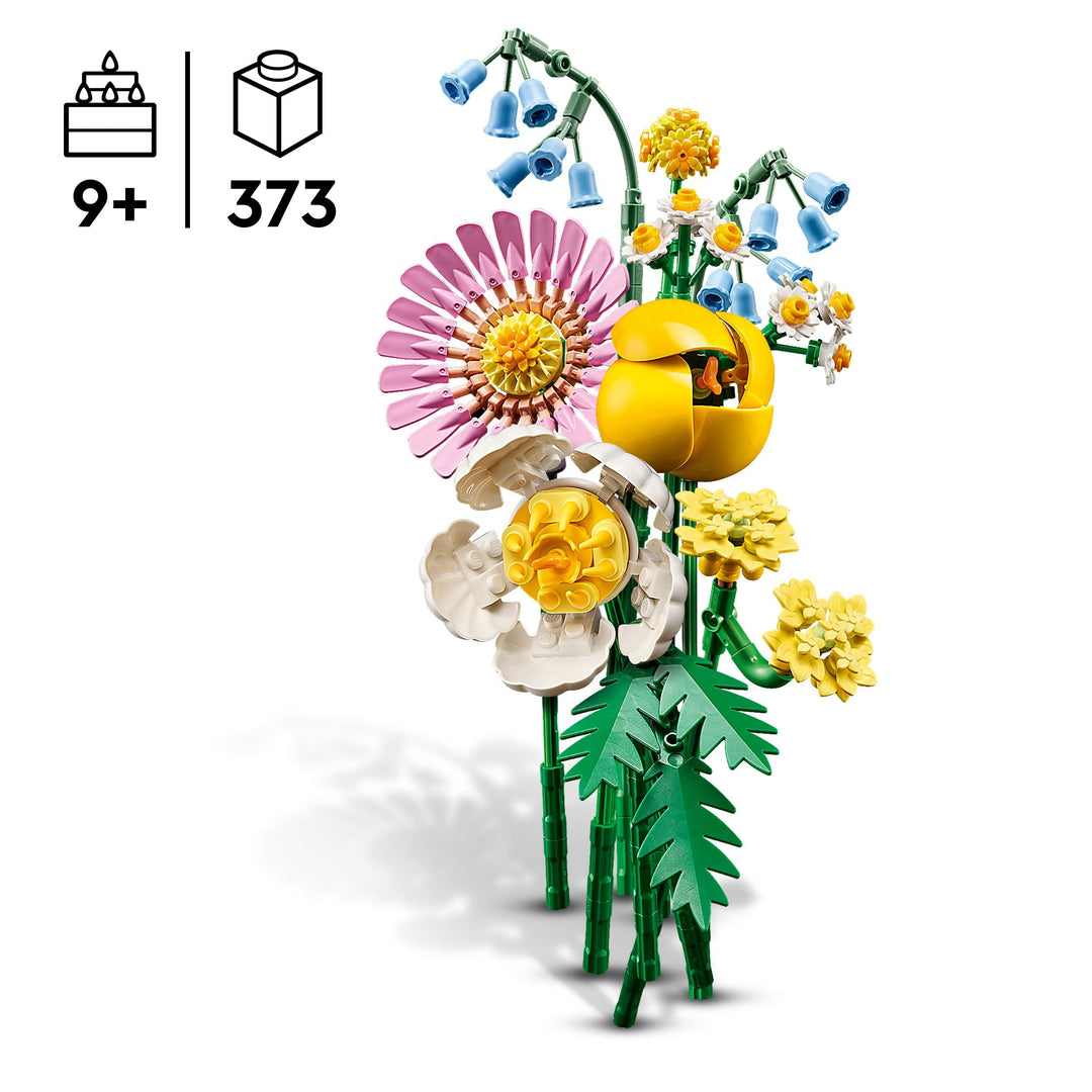 LEGO Botanicals Petite Sunny Bouquet - 373-Piece Building Set for Ages 9+