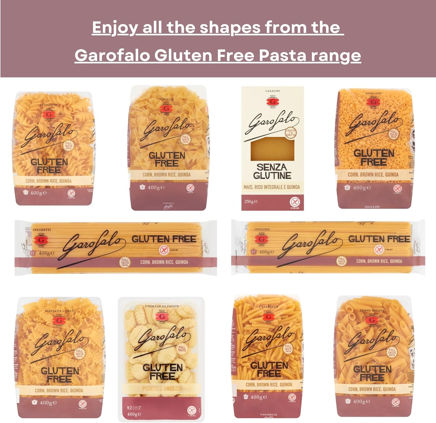 Garofalo Gluten Free Spaghetti Italian Dried Pasta (400g) 7