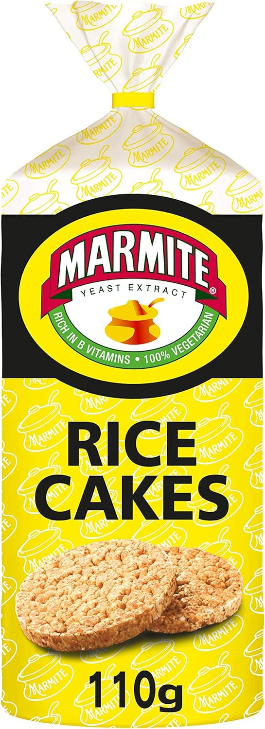Kallo Marmite Rice Cakes, 6 x 110g - Vegetarian B Vitamin-Rich Snack 1