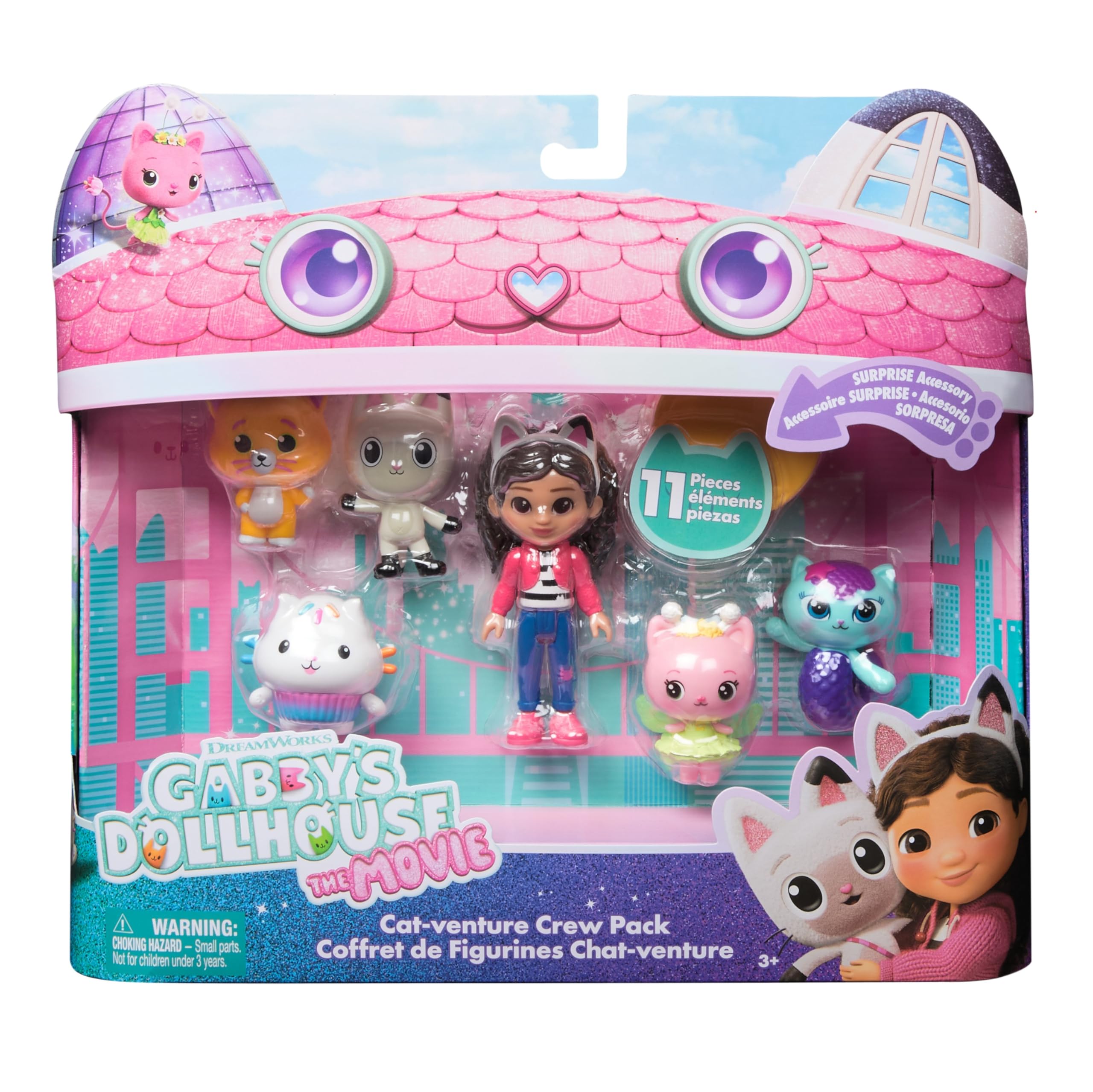 Gabby's Dollhouse: The Movie Cat-venture Crew Pack - 11-Piece Toy Figure Set 1