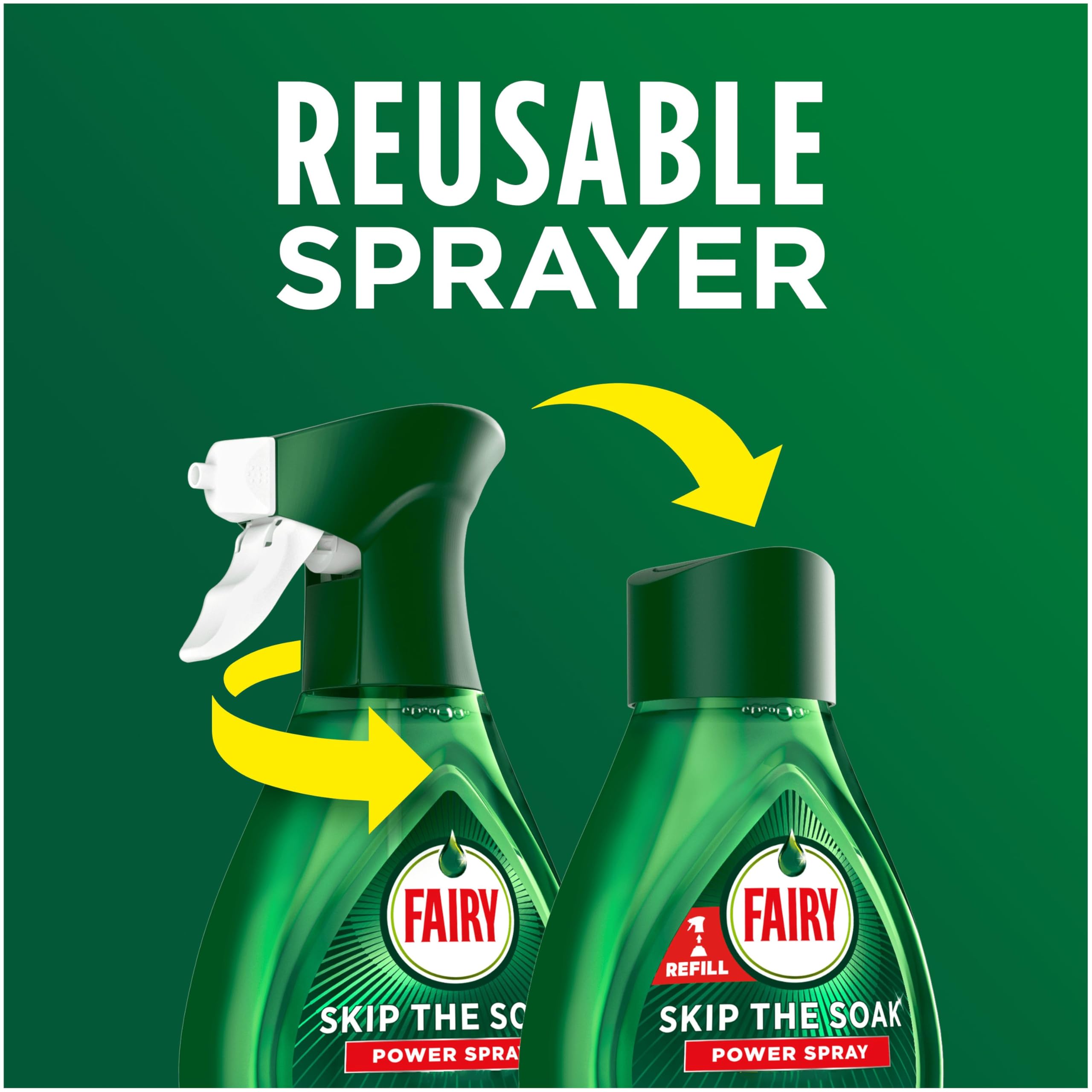Fairy Skip the Soak Power Spray Pre-Treatment for Dishes, Fresh Scent, 650ml 6