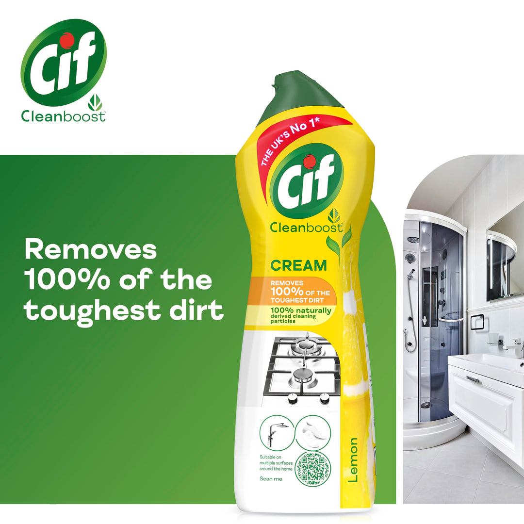 Cif - Lemon Cream Cleaner Multipurpose Surface Cleaner (940g)