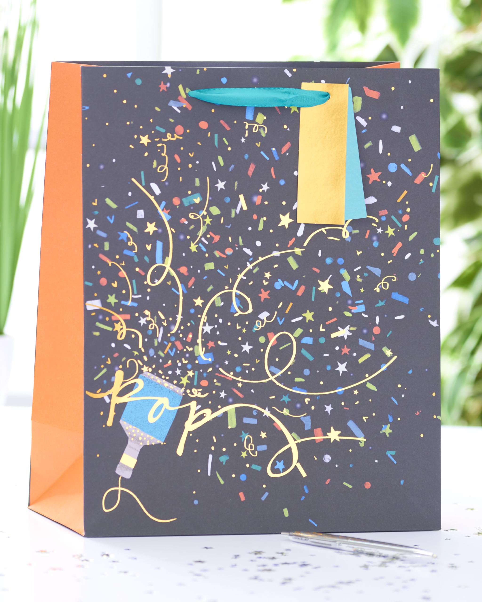 UK Greetings Large Gift Bag - Party Popper Design | 33 x 26.7 cm | FSC Certified 3