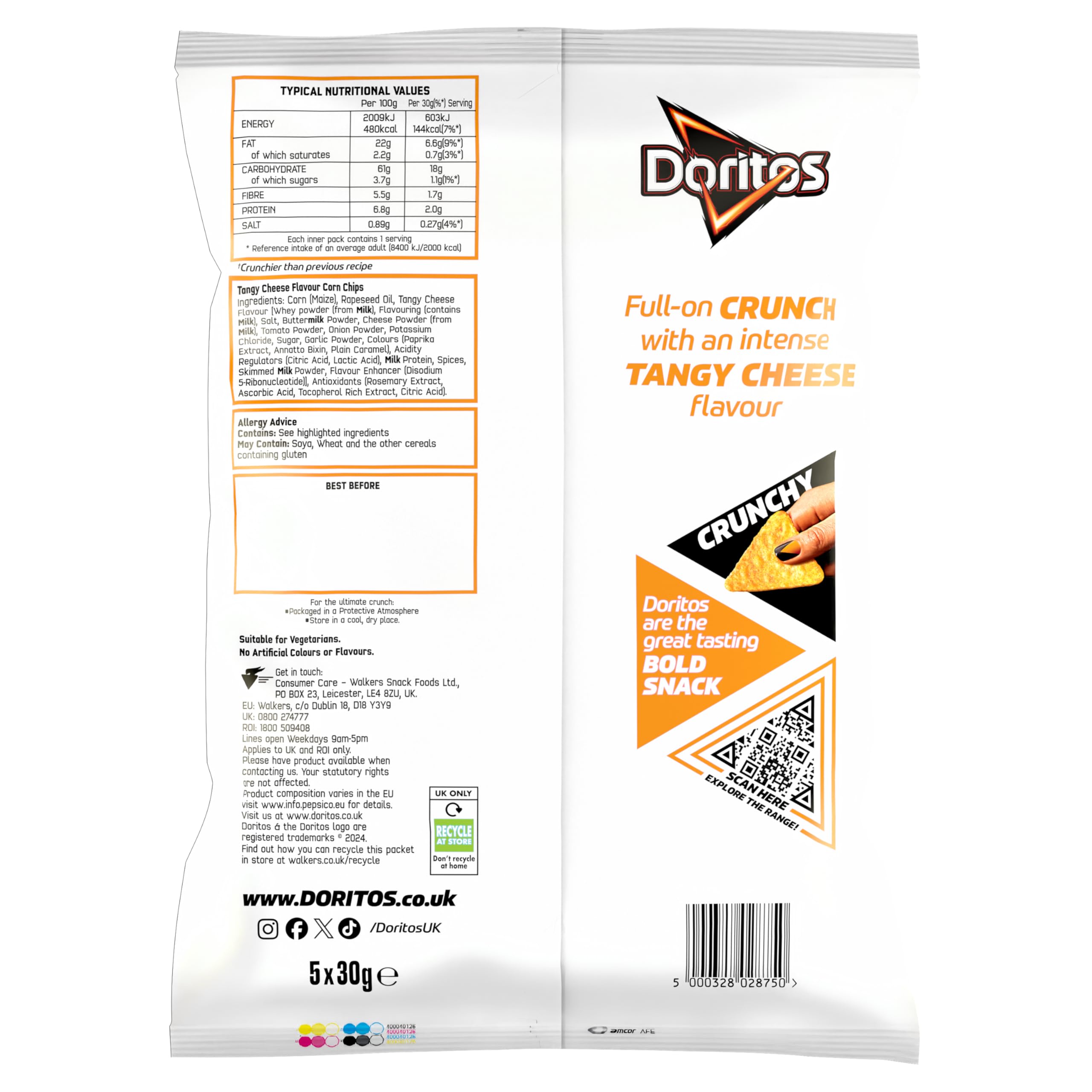 Doritos Tangy Cheese 30g x 5 Pack 2