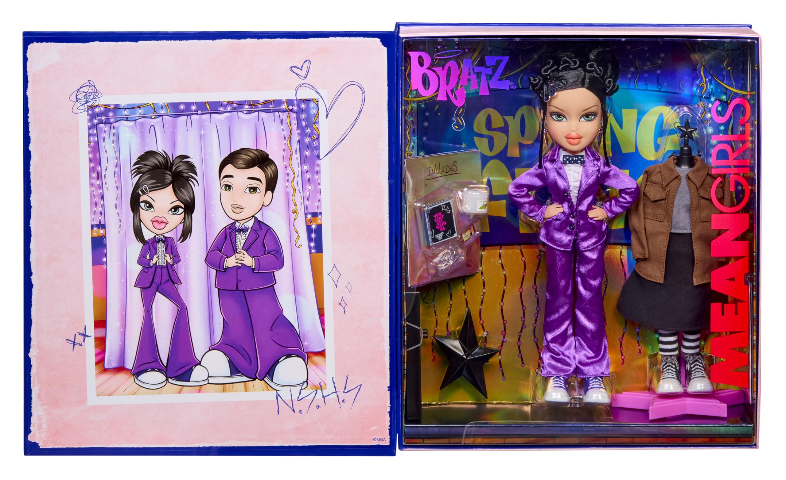 Bratz x Mean Girls Spring Fling Doll Janis - Collectible Fashion Doll with 2 Outfits & Movie-Inspired Accessories 1