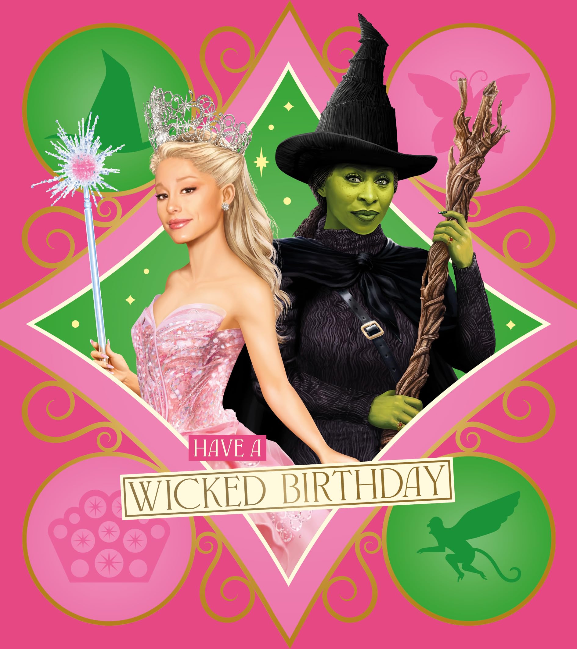 Danilo Promotions LTD Wicked Musical Birthday Card - Standard Size | Multi-Colour