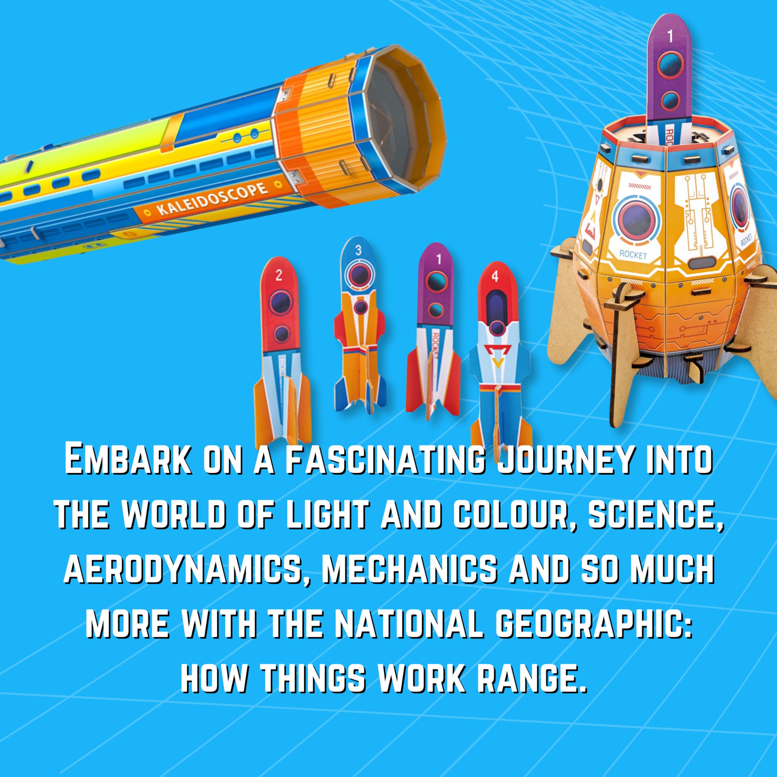 University Games National Geographic Parachute Launcher STEM Kit | Ages 5+ | Cardboard Construction 3