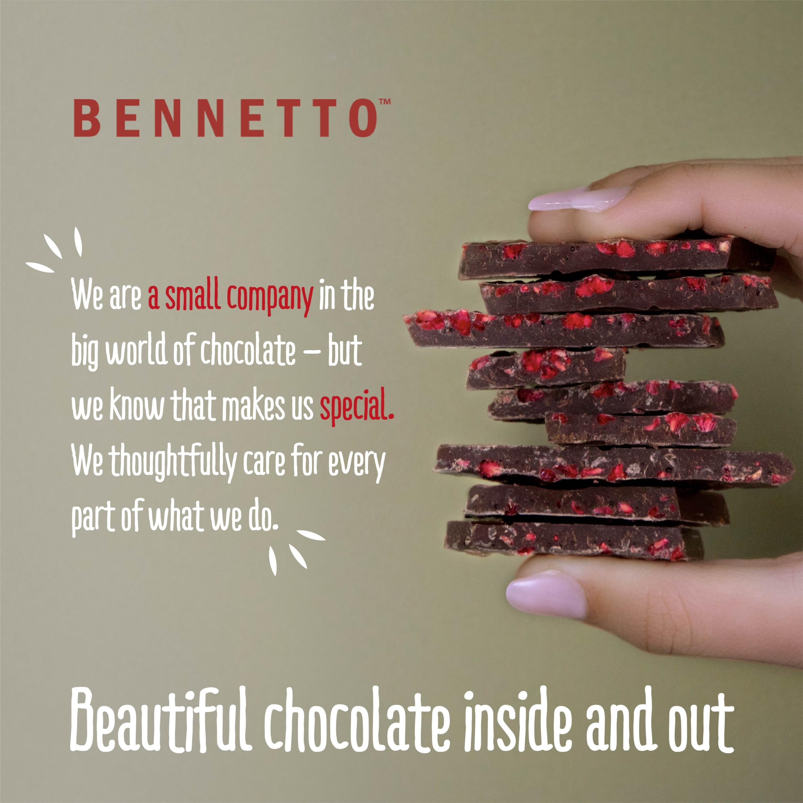 Bennetto Dark Mint Organic Dark Chocolate with 60% Cocoa & Pure Mint Oil - 270g 4