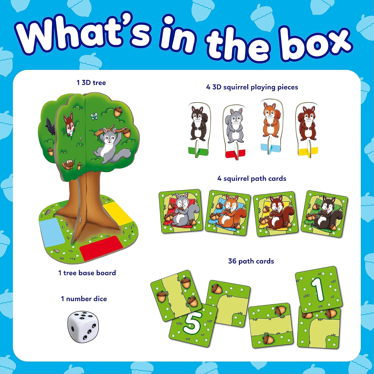 Orchard Toys Nutty Numbers Game Educational Number and Counting Board Game 3