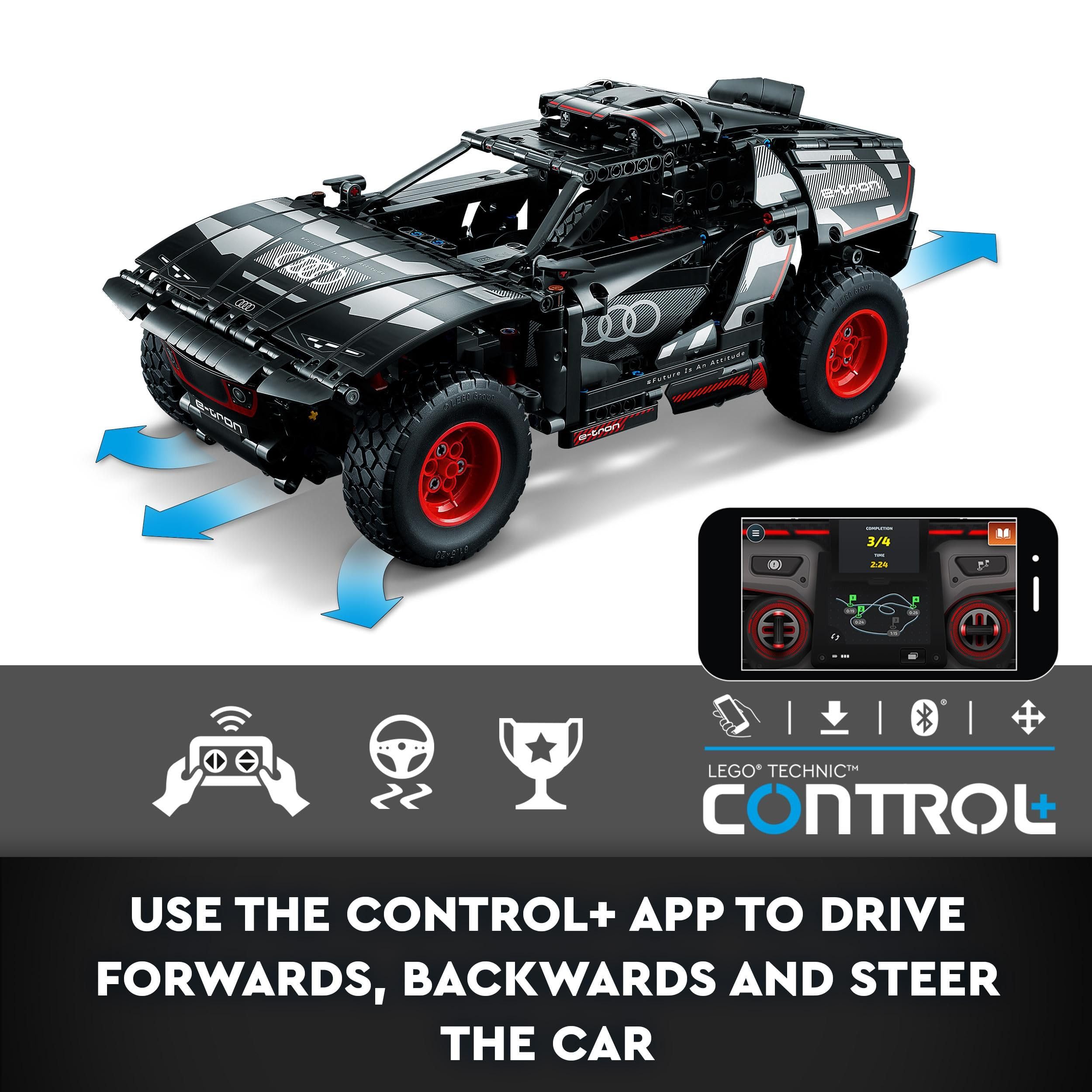 LEGO Technic Audi RS Q e-tron 42160 Remote Control Rally Car Toy - App-Controlled Building Set for Ages 10+ 10