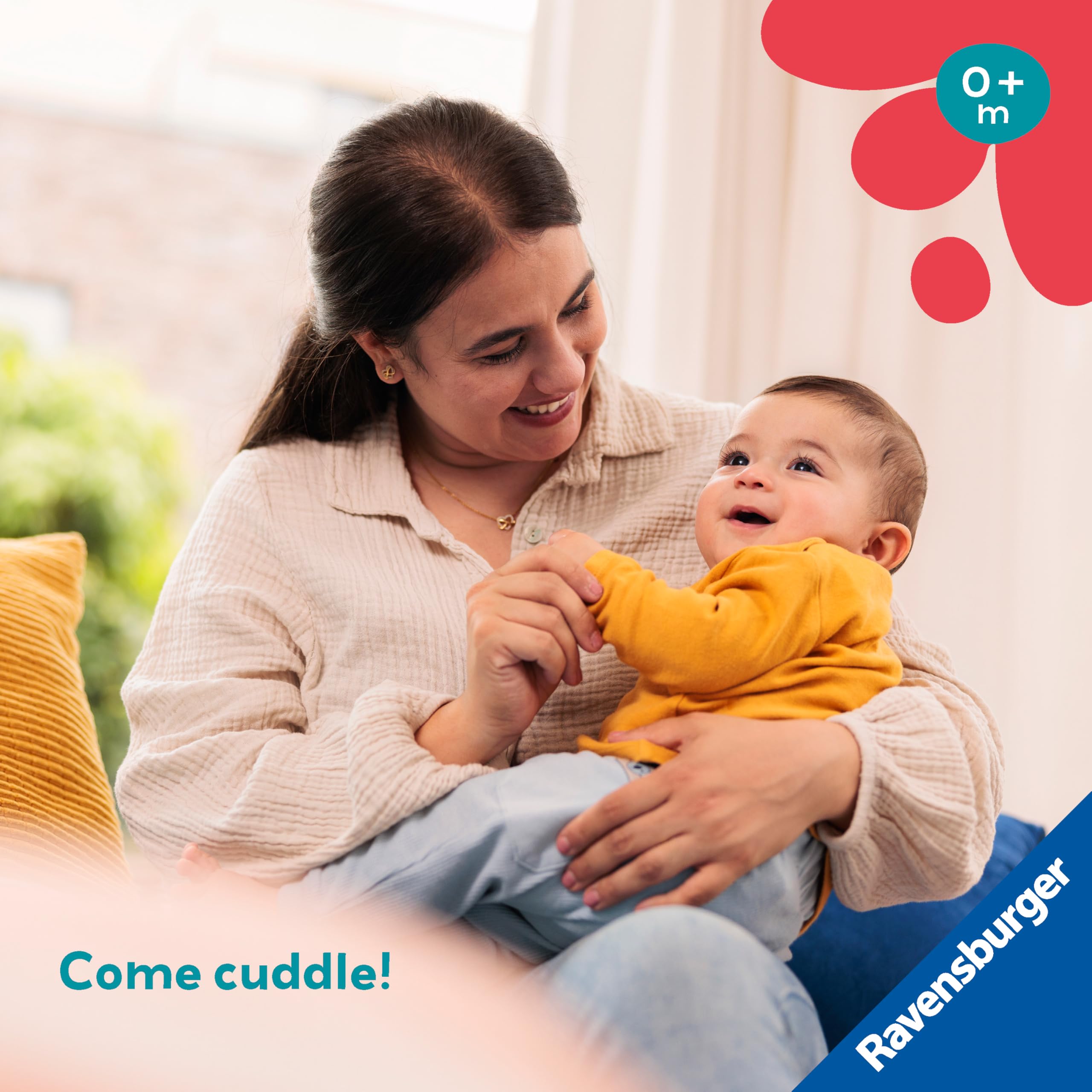 Ravensburger Play+ Cuddle & Play Lion - Sensory Baby Toy for 0 Months Up 5