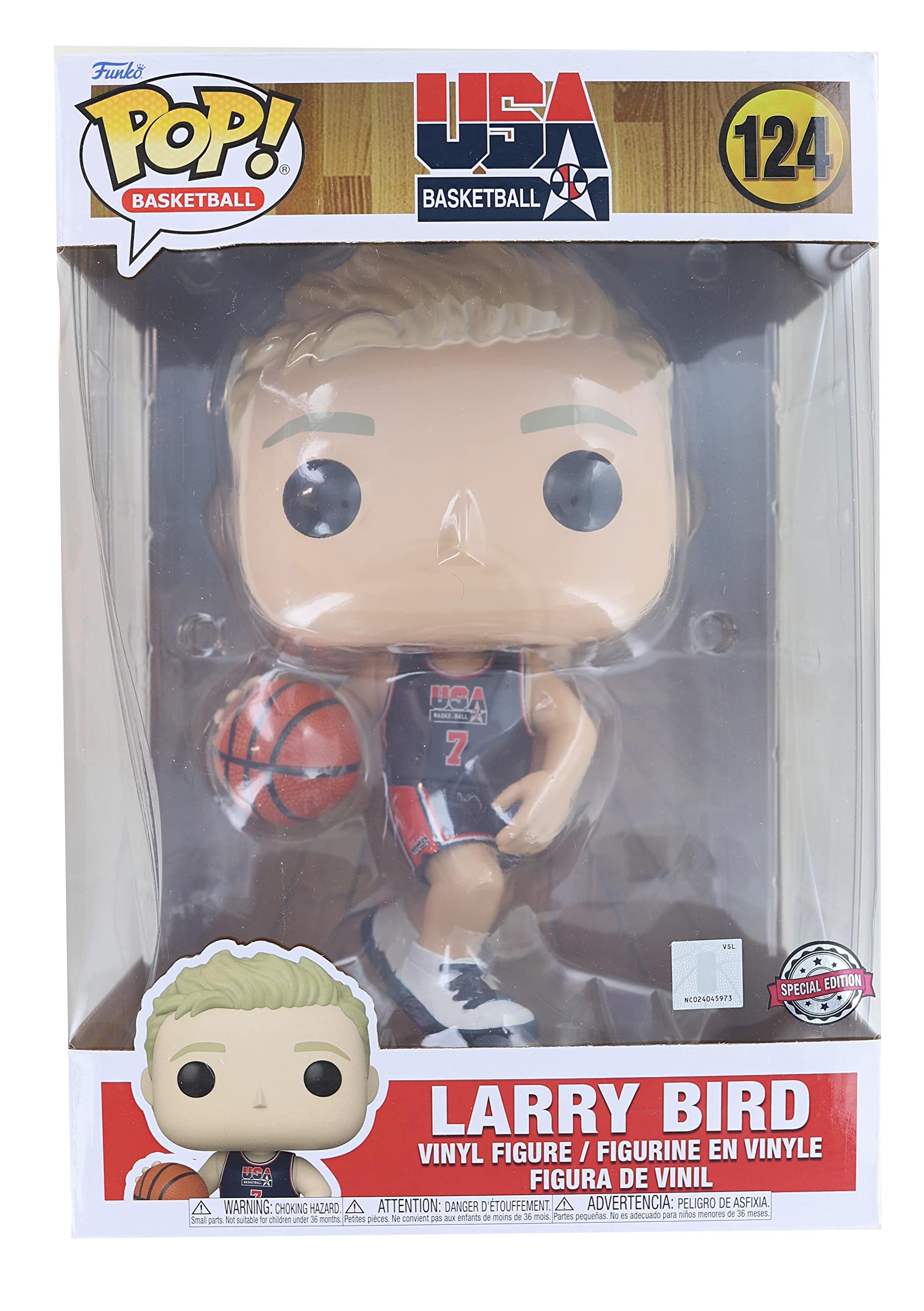 Funko Pop! Super Sized Jumbo - Larry Bird (Team USA) Vinyl Figure