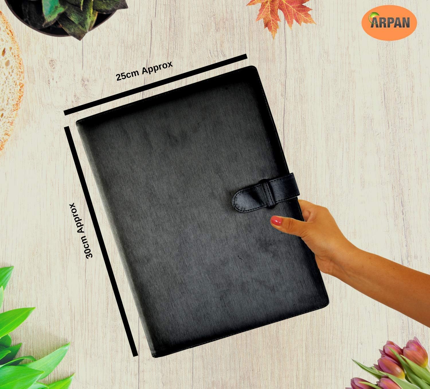 Arpan A4 36 Pockets Professional Soft Touch Display Book Presentation Portfolio Folder - Black 5