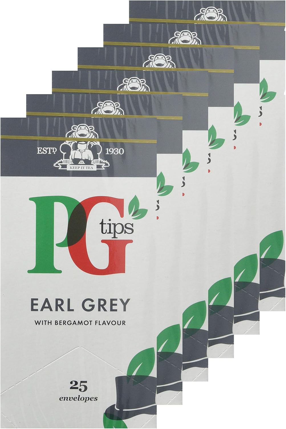 PG Tips - Earl Grey Individually Wrapped Tea Bags, 150 Enveloped Flavoured Black Tea