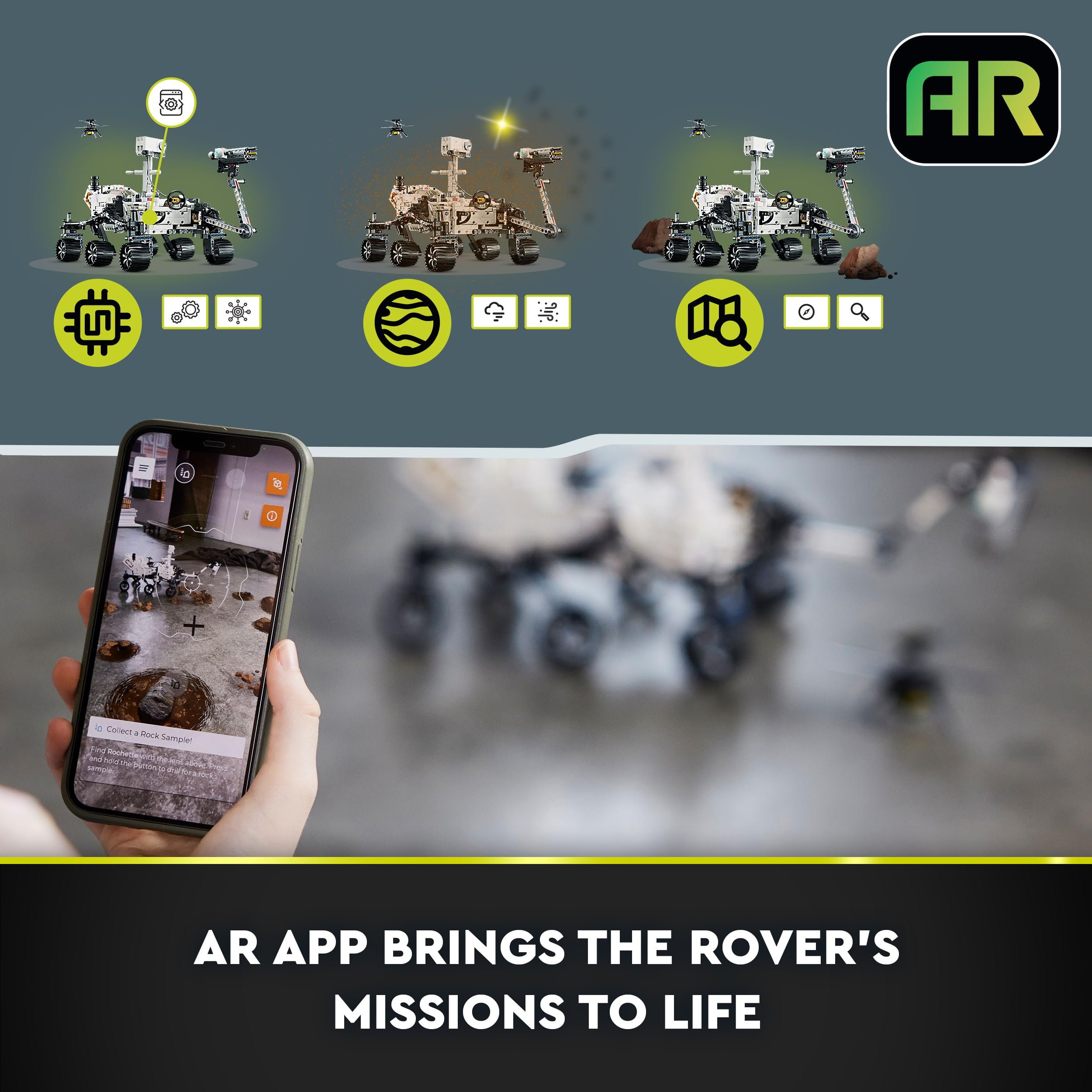 LEGO 42158 Technic NASA Mars Rover Perseverance Space Set with AR Experience | Ages 10+ 7