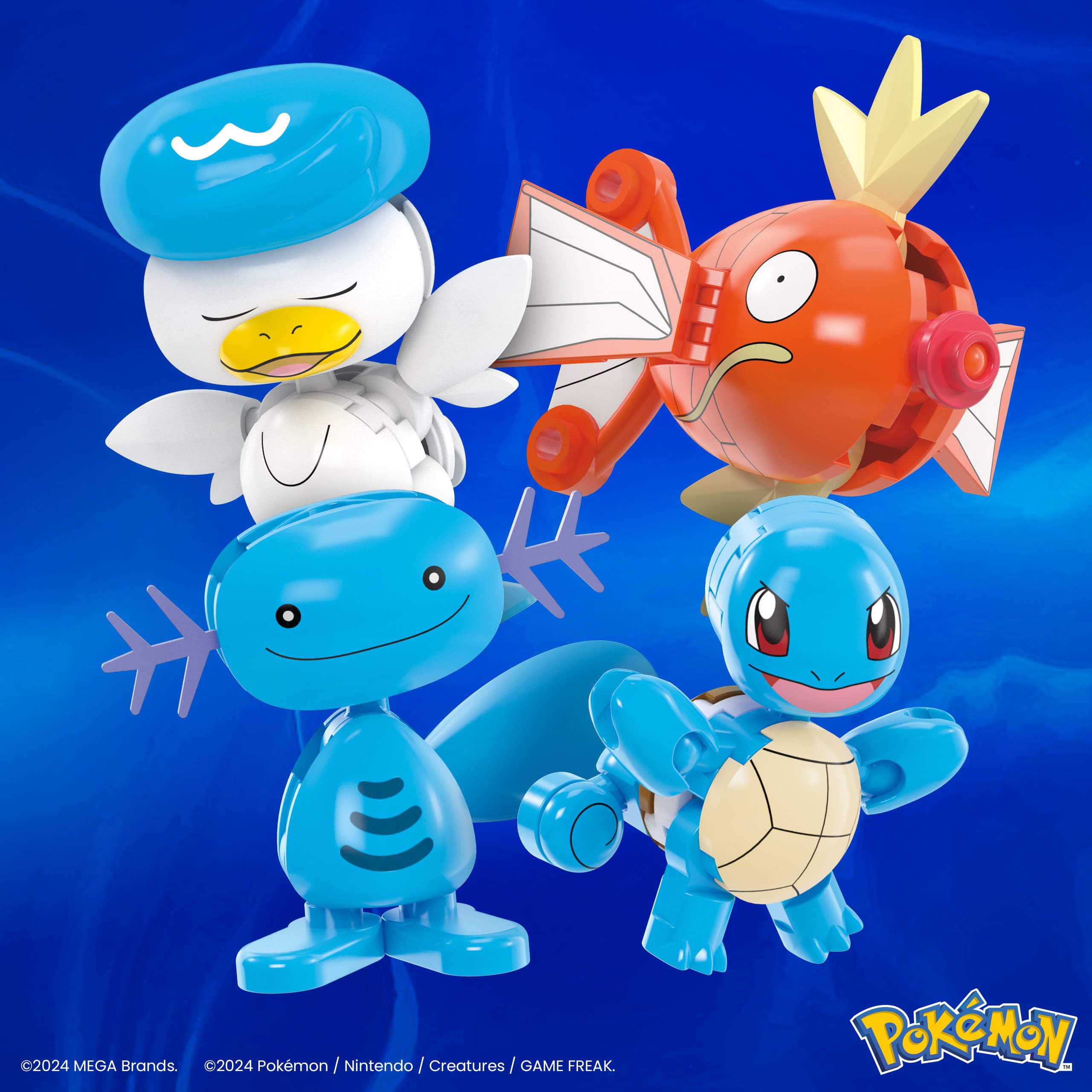 MEGA Pokémon Water-Type Trainer Team Building Set - 79-Piece Action Figure Playset for Ages 6+ 5