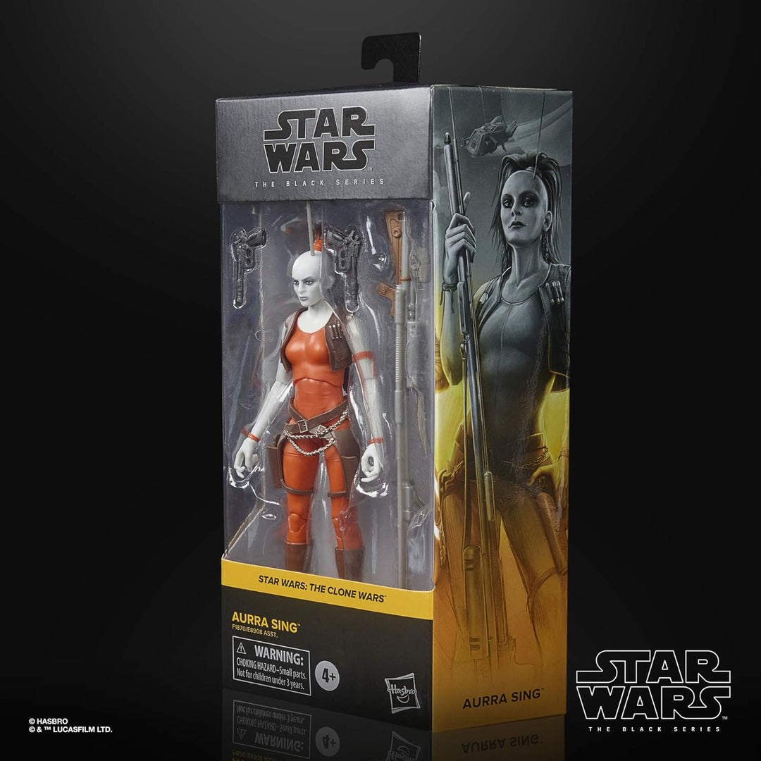 Star Wars The Black Series Aurra Sing 6-Inch Action Figure - Premium Articulation for Ages 4+